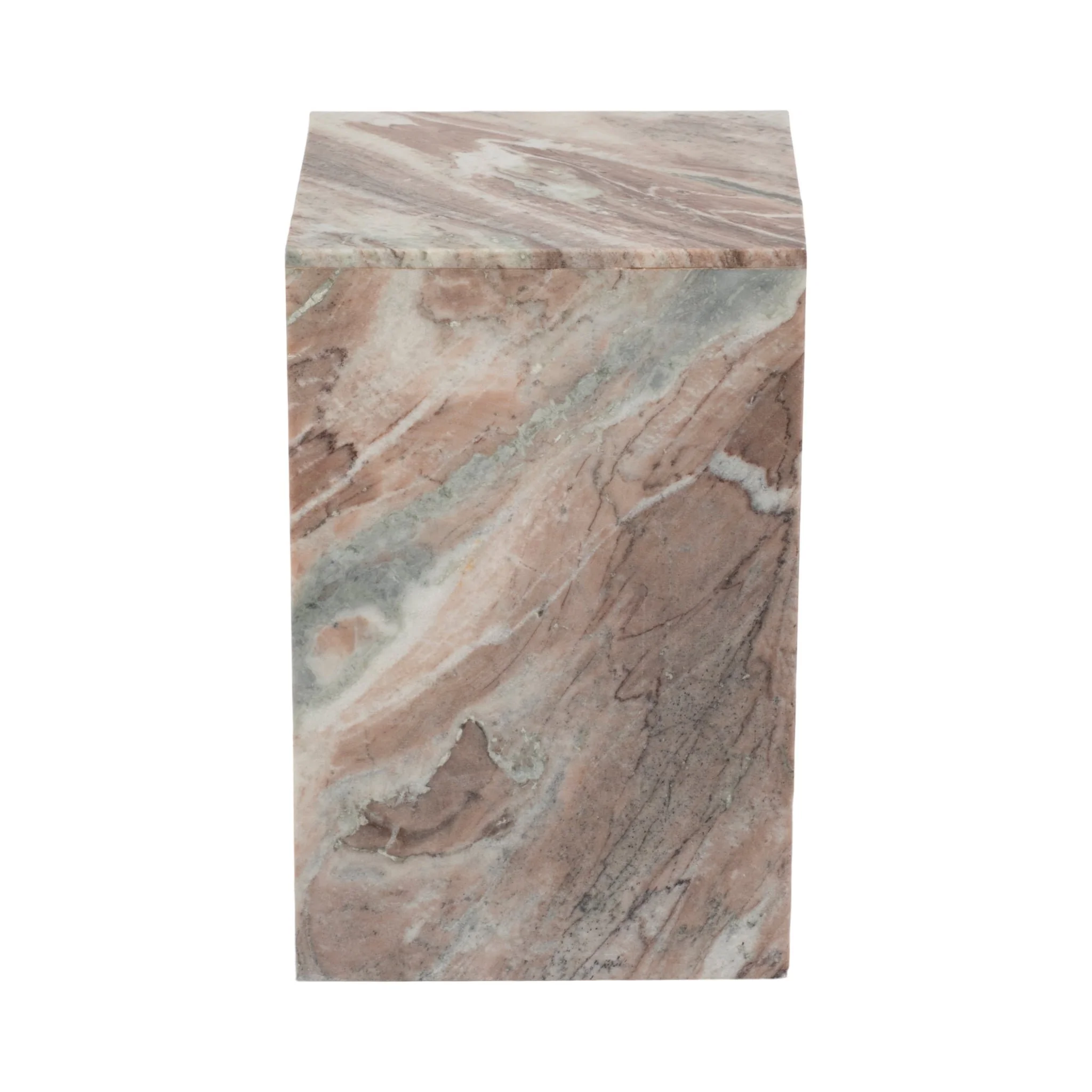 20" Torrento Marble Accent Table, Brown - Image 4