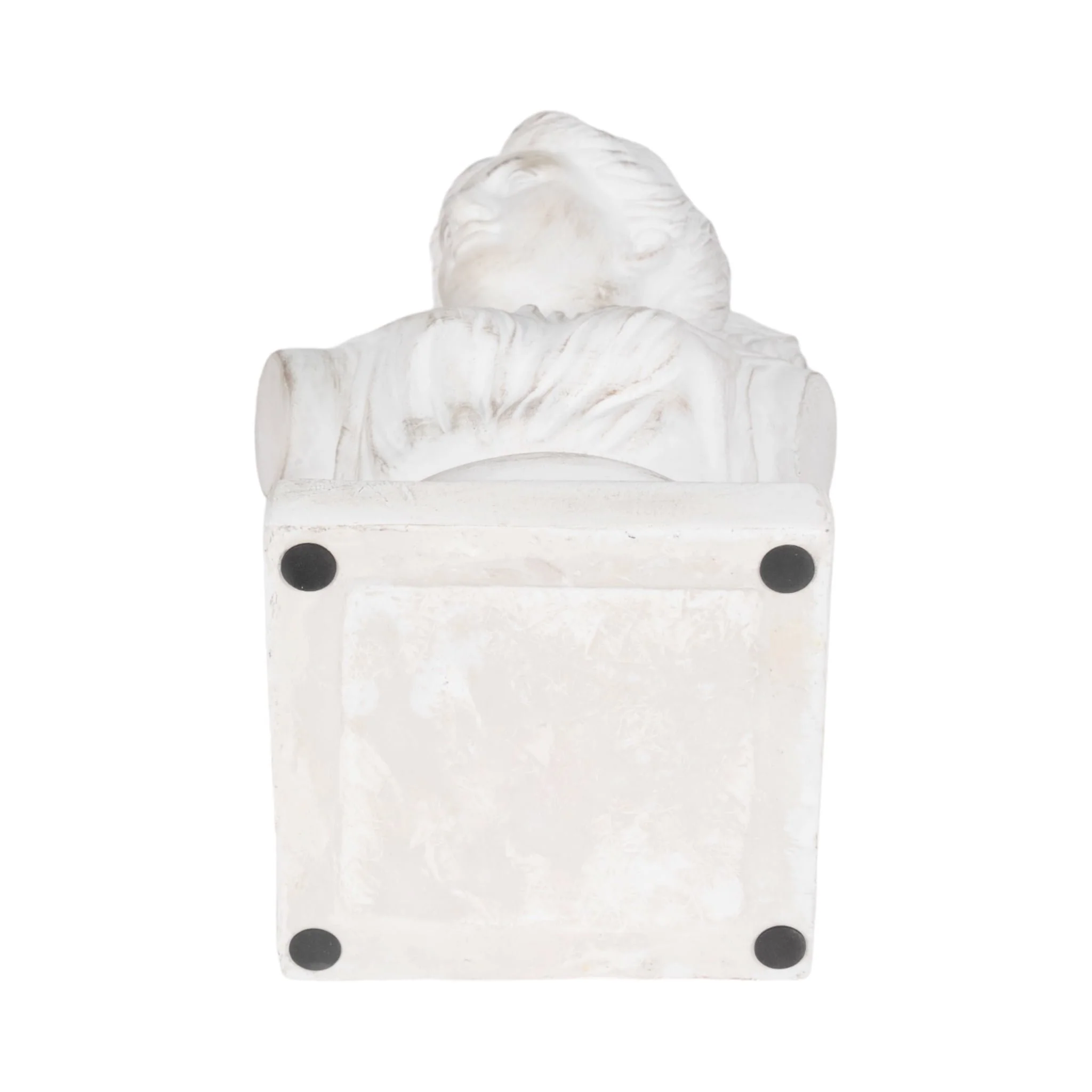 20" Venus Bust Distressed Resin, White - Image 7