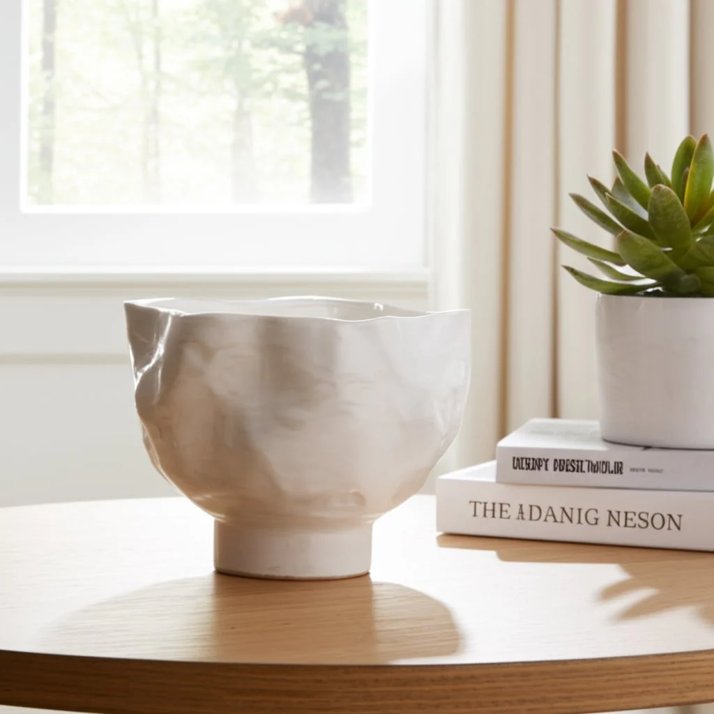 20oz Citro Candle Wavy Bowl, White - Image 11