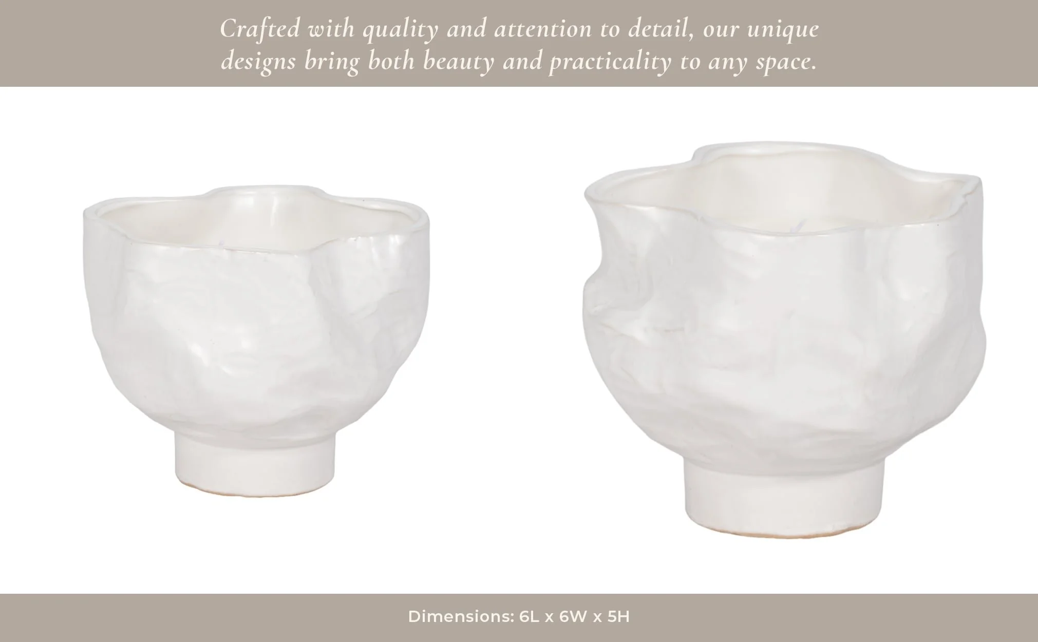 20oz Citro Candle Wavy Bowl, White - Image 12