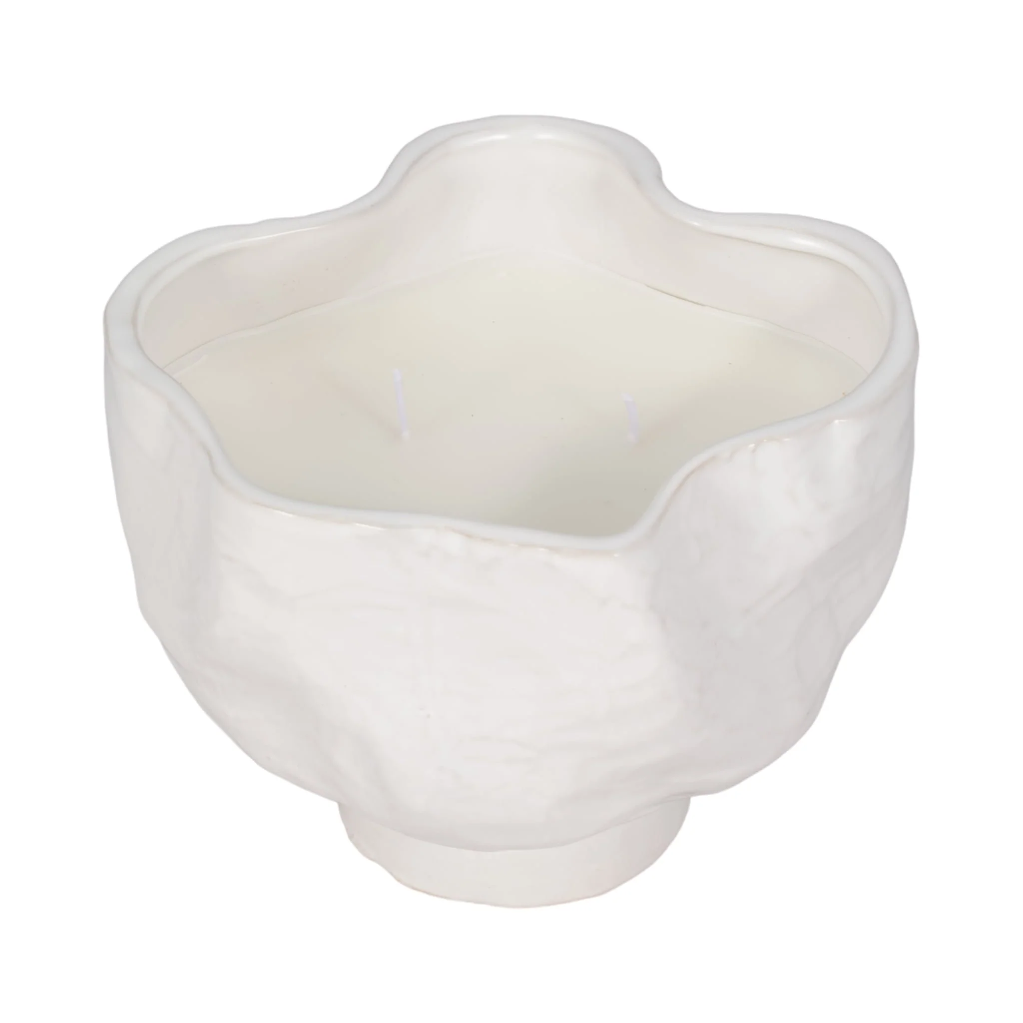 20oz Citro Candle Wavy Bowl, White - Image 4
