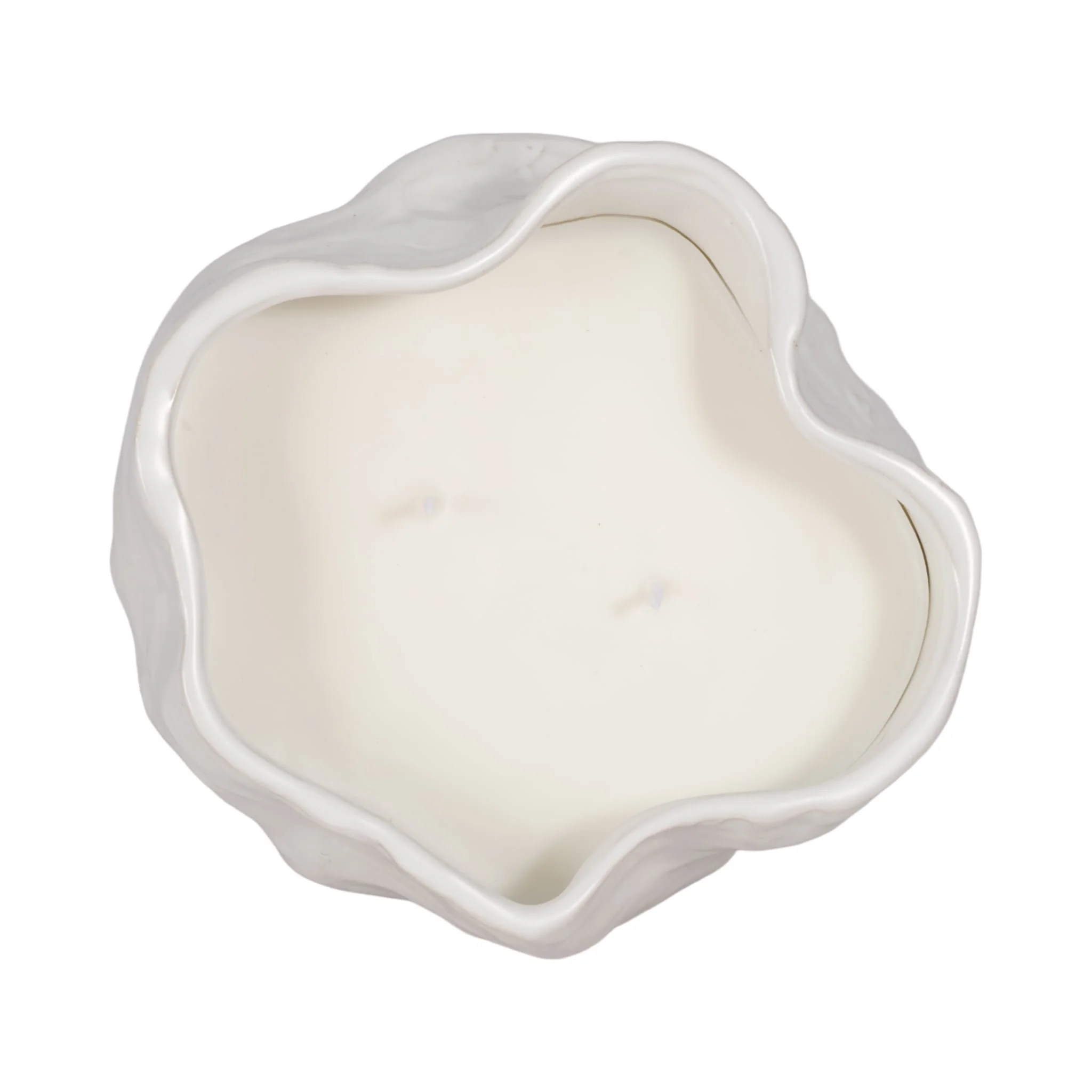 20oz Citro Candle Wavy Bowl, White - Image 6