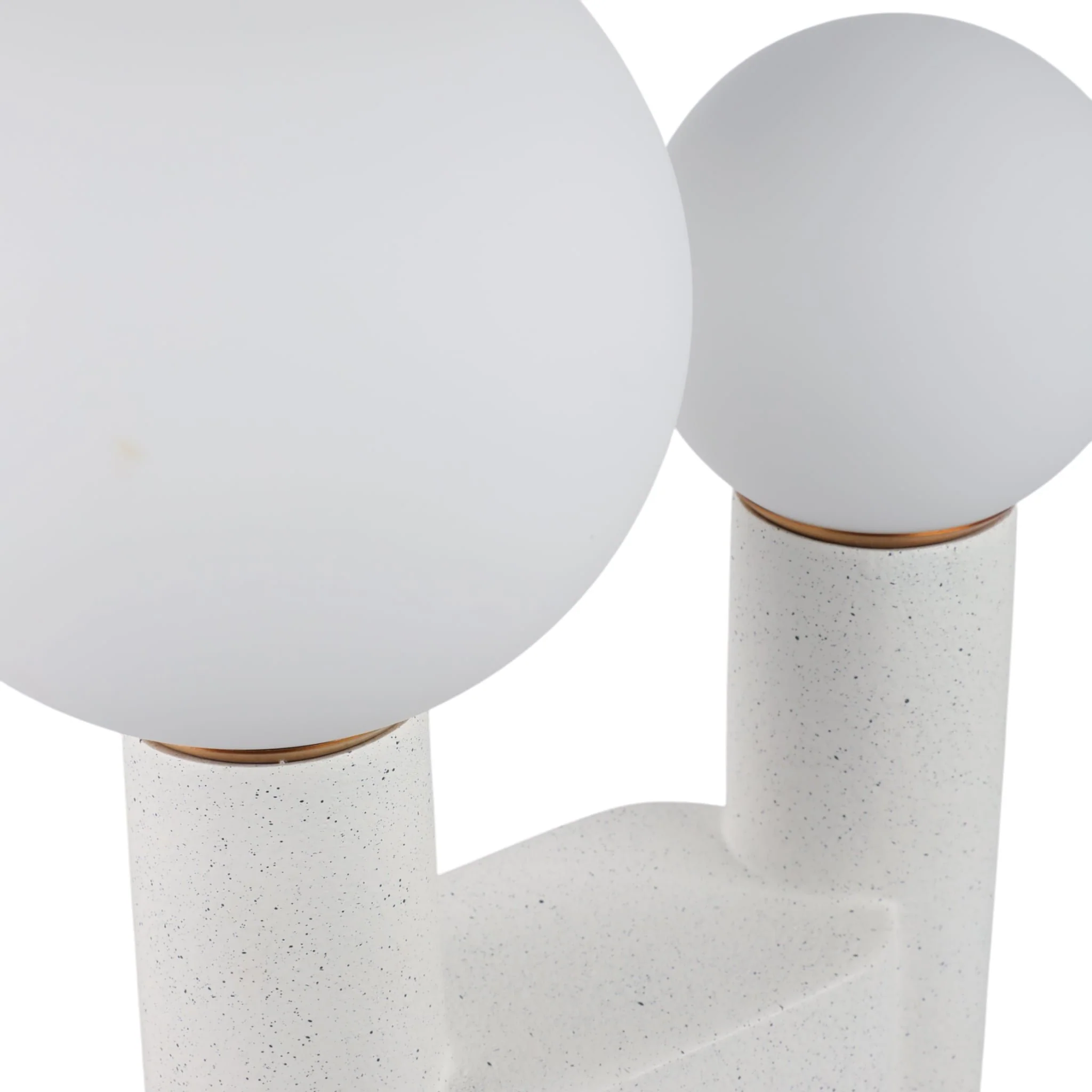 20x12" Double Head Totem Lamp With Base Switch, Wh - Image 6
