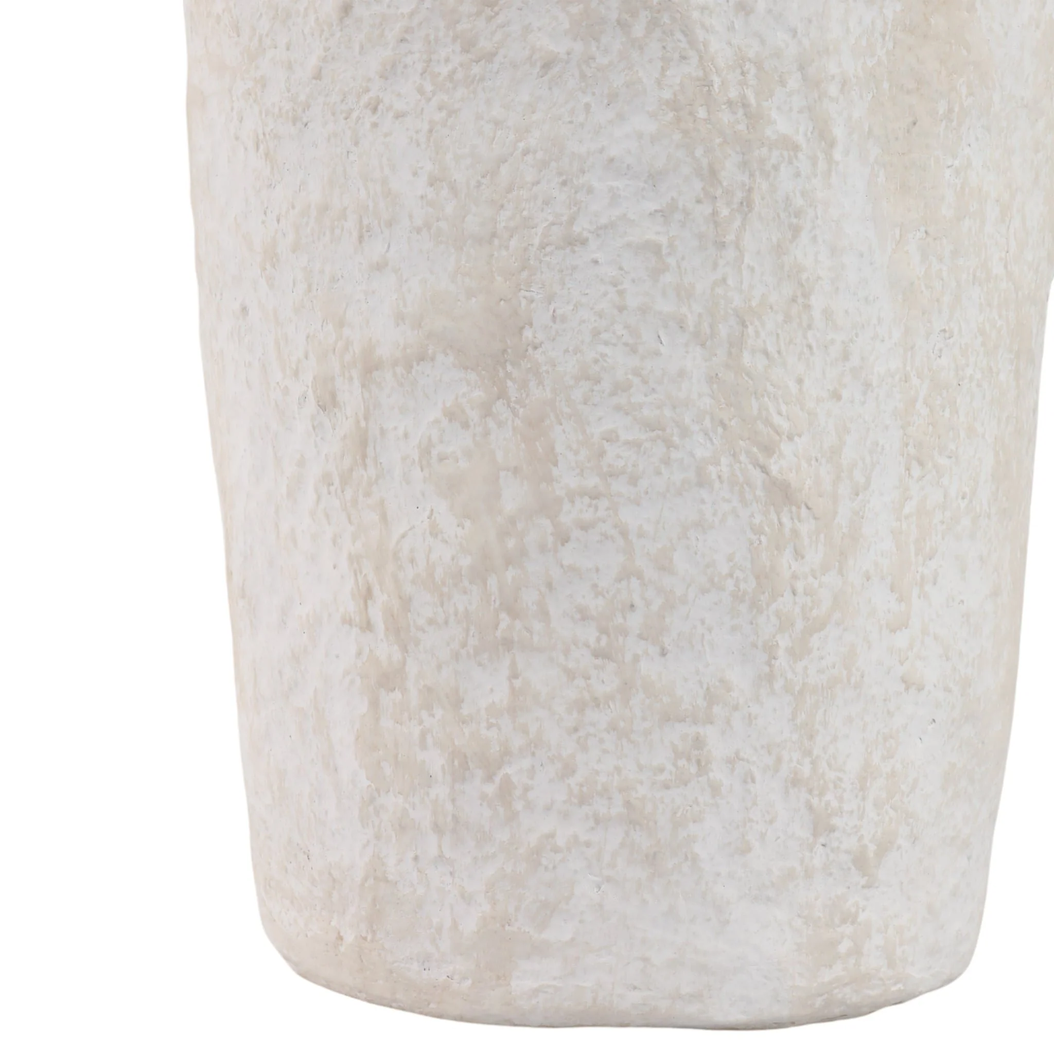20x12" Paper Mache Handle Vase, White - Image 5
