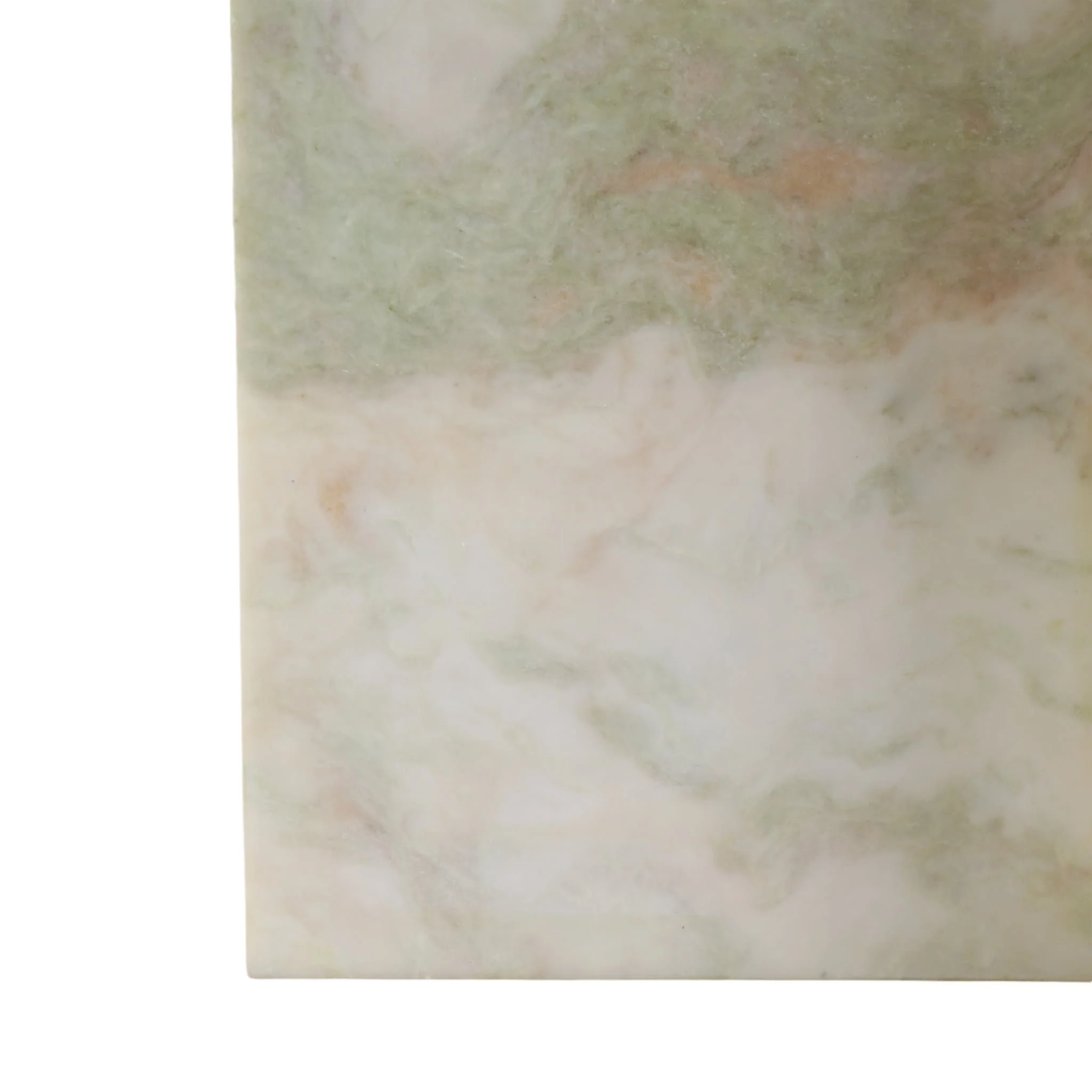 20x13" Square Marble Accent Table, Light Green - Image 6