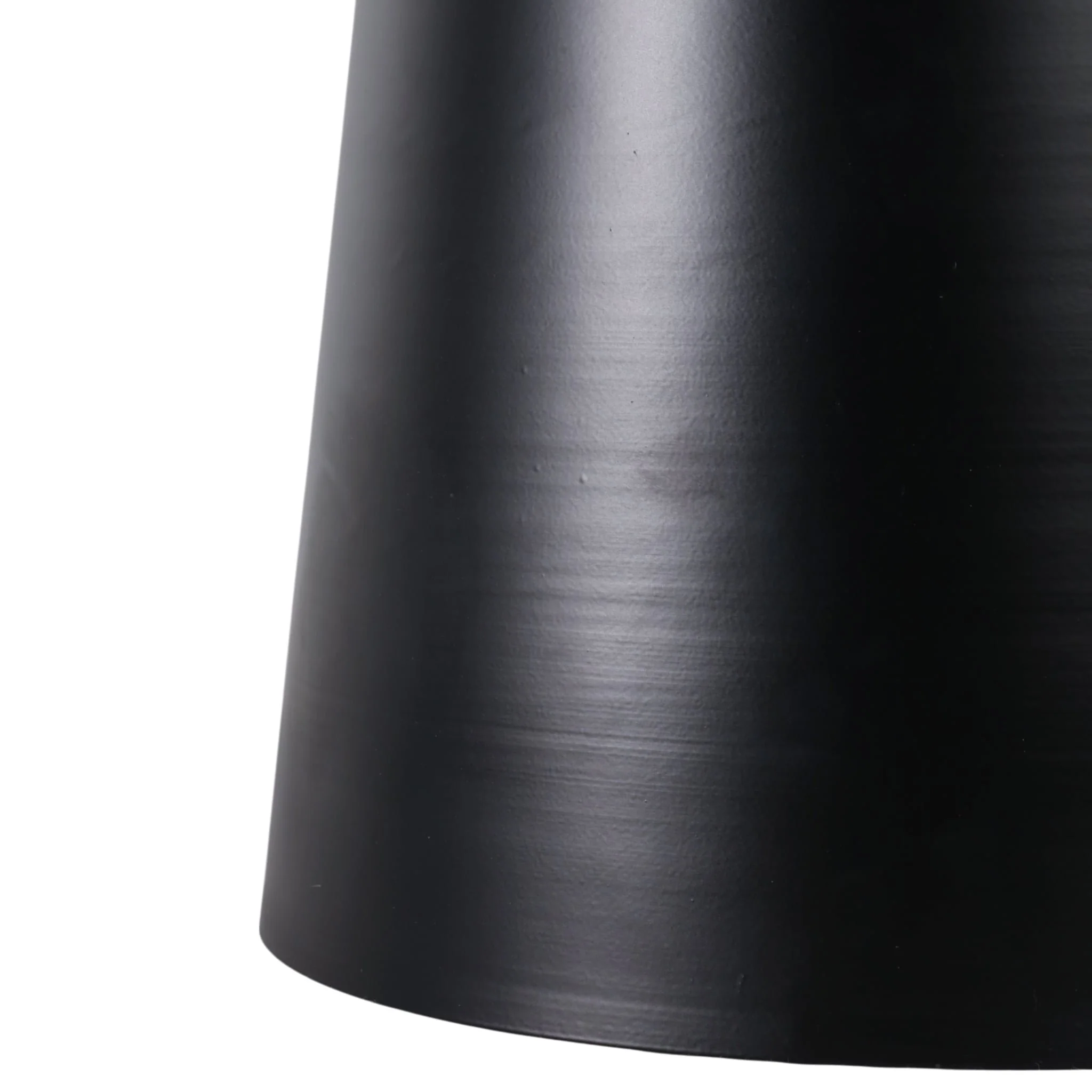 20x15" Metal Accent Table Marble Top, Black/white - Image 5