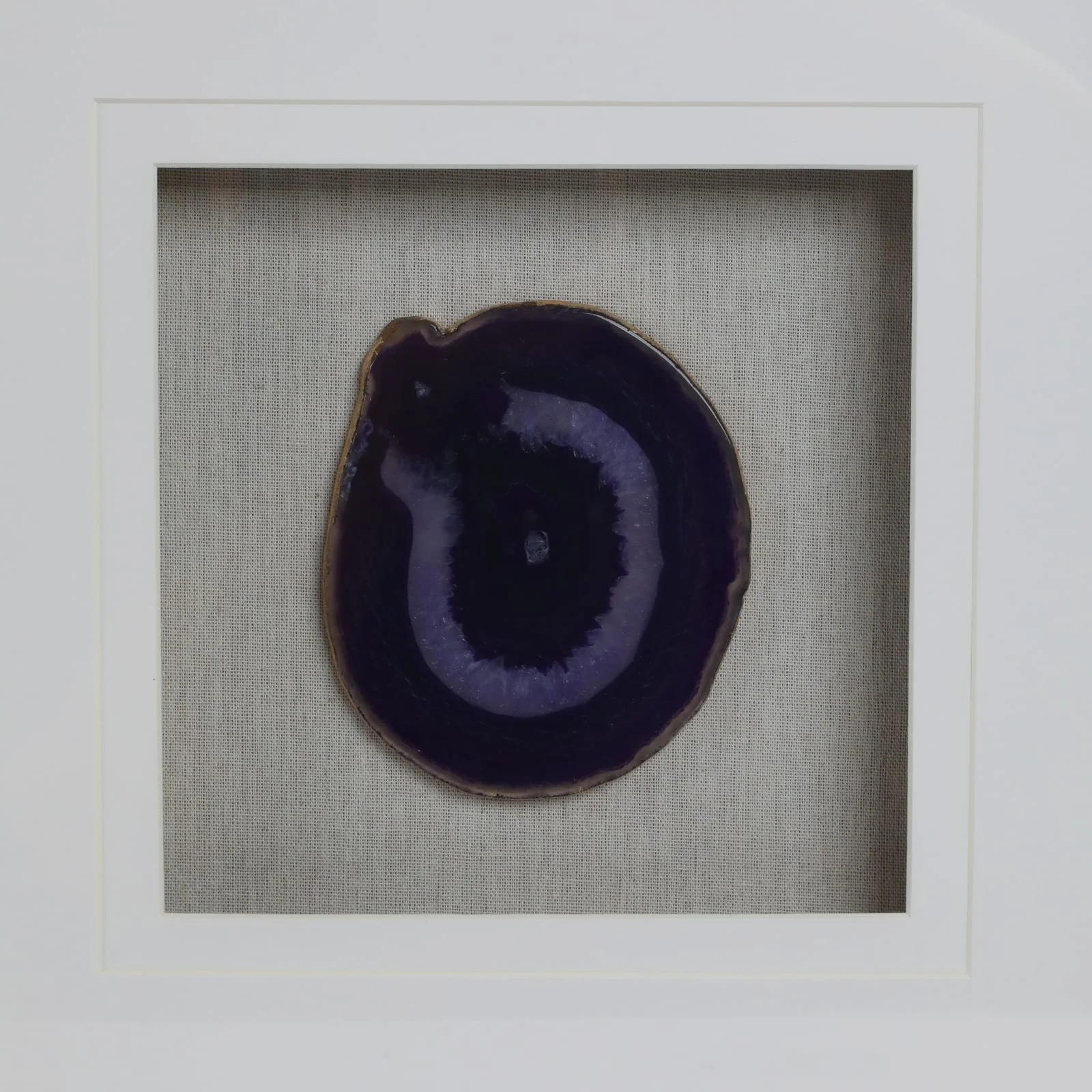 20x20 S/2 Framed Agate, Purple - Image 4