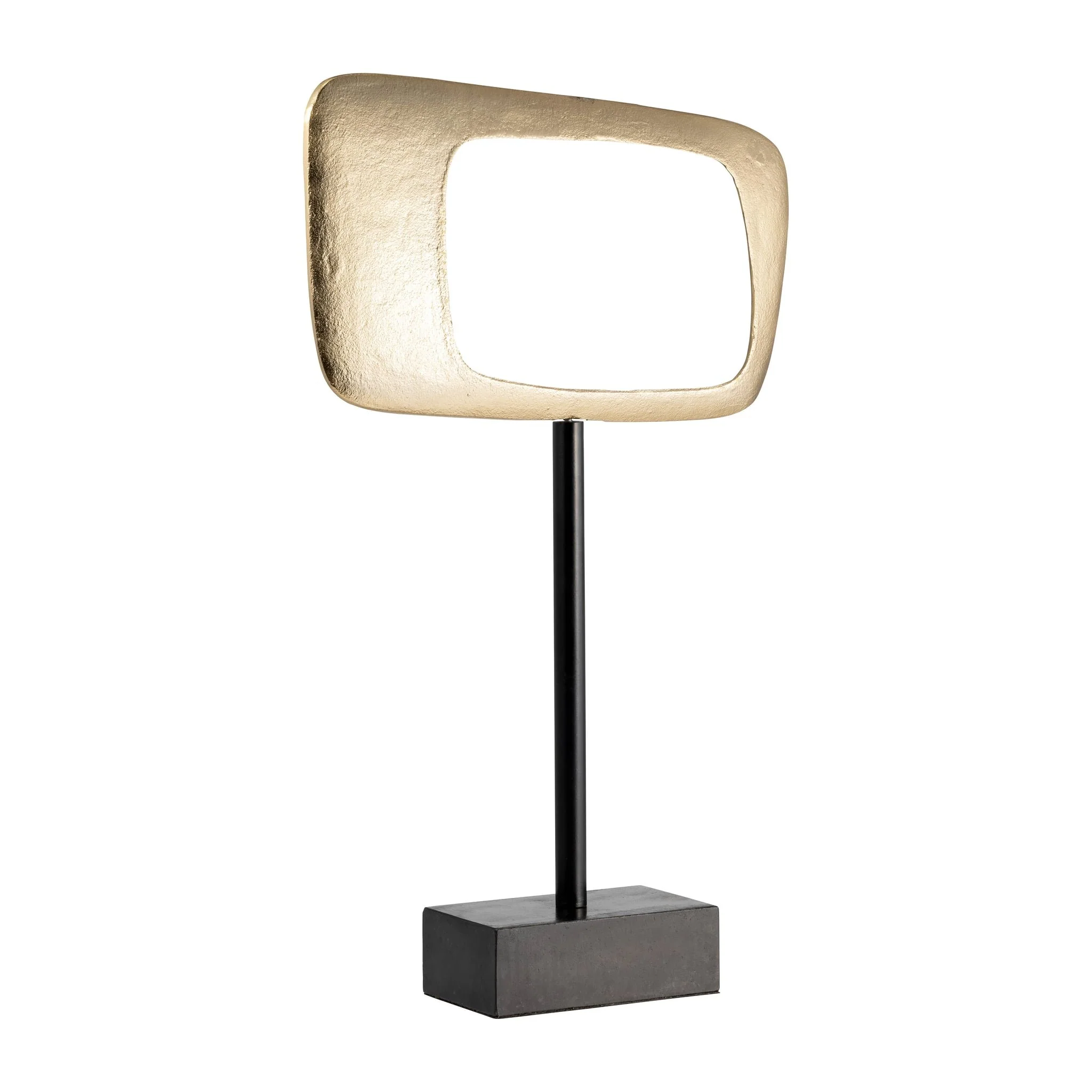 21.75" Aluminum Rhombus On Stand, Gold, Kd - Image 2