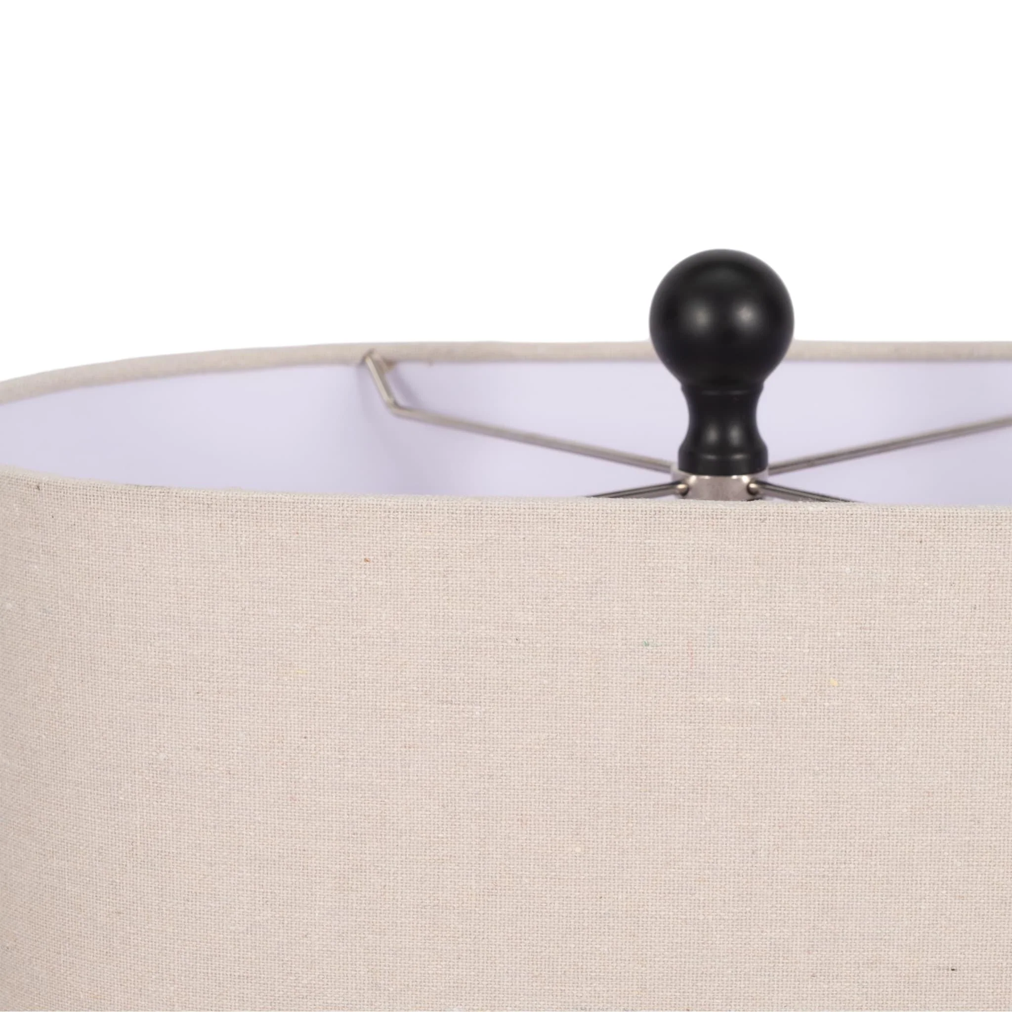 21" Open Cut-out Table Lamp, Black - Image 6