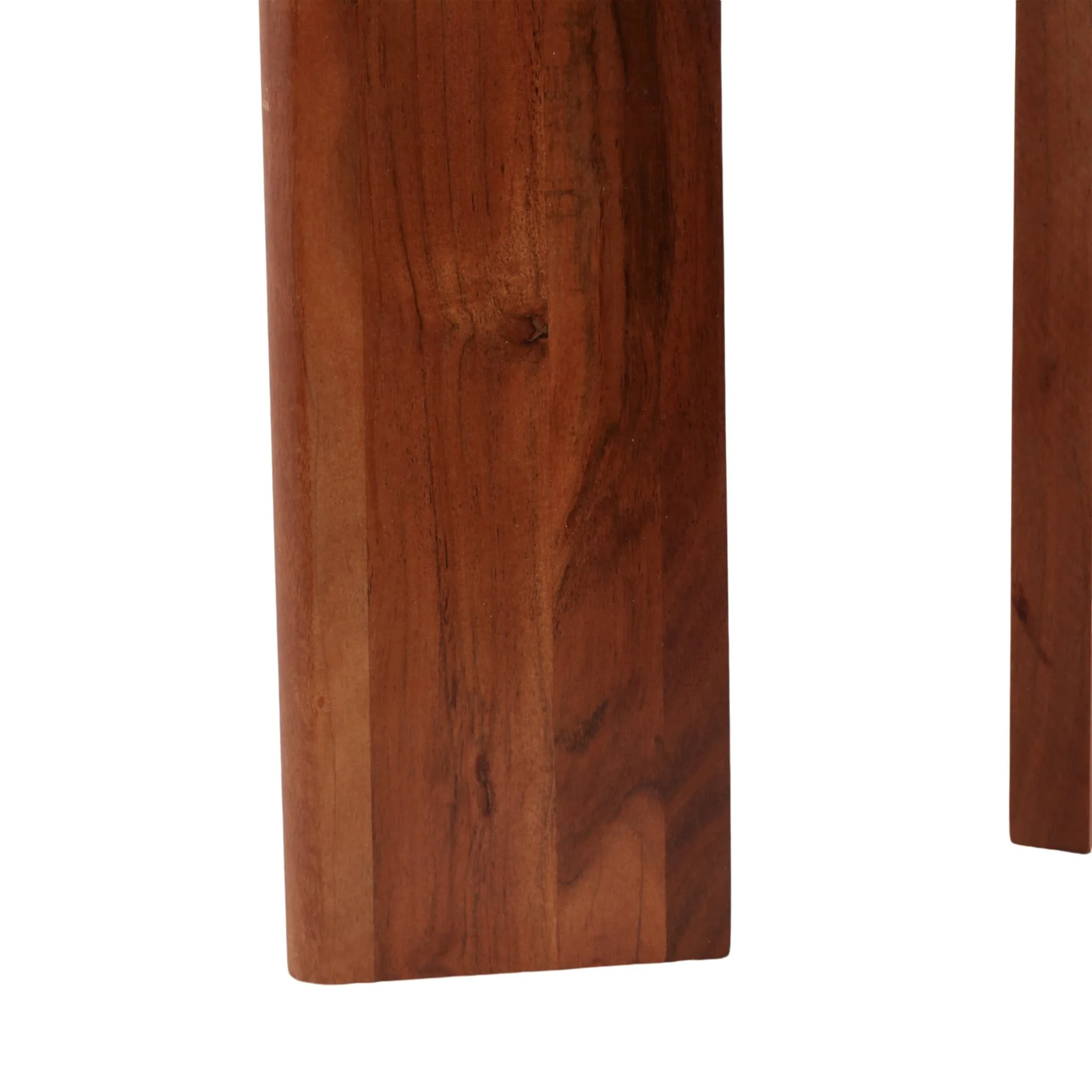 21" Slanted Legs Accent Table Marble Top, Brown - Image 5