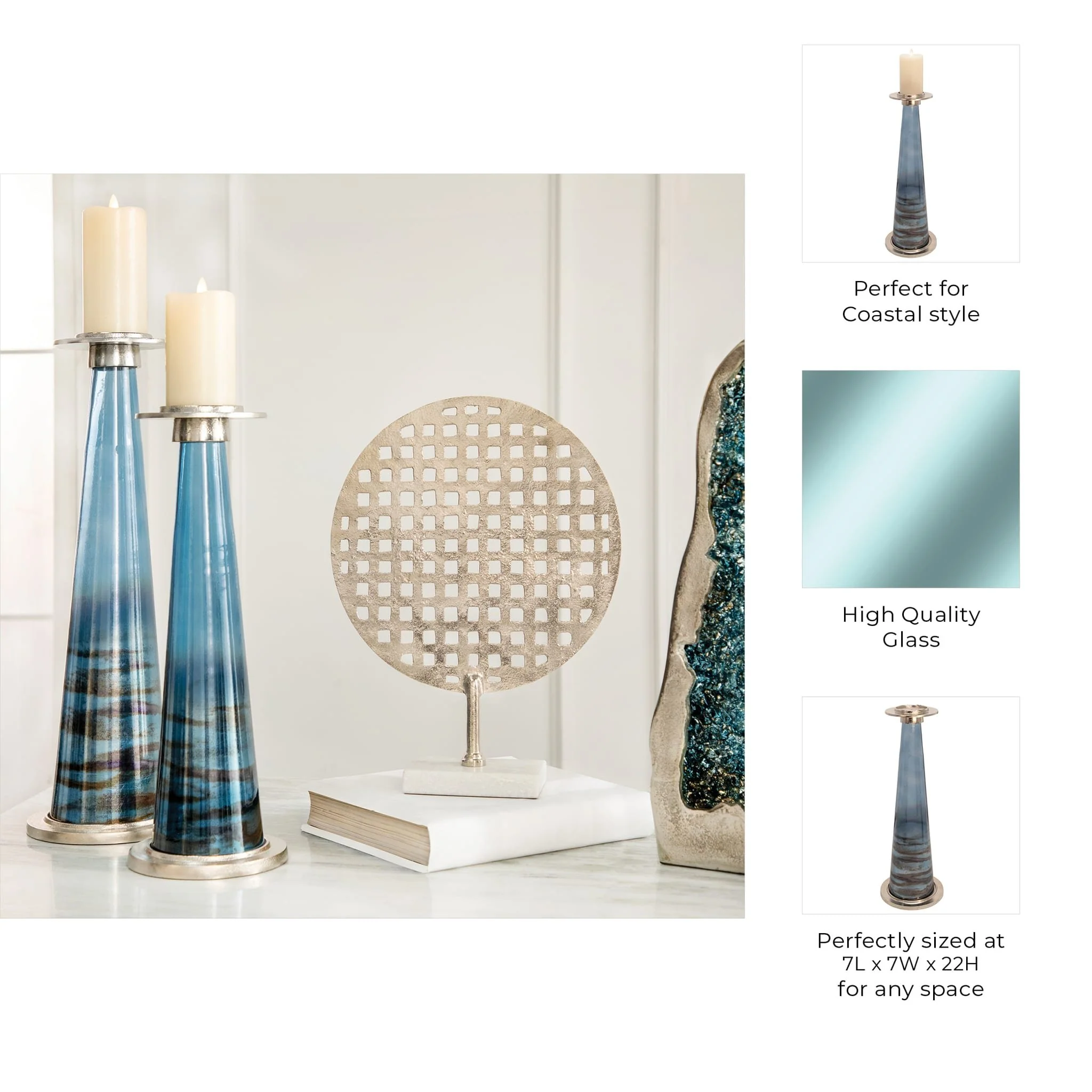 22"h Pillar Holder, Clear - Image 5