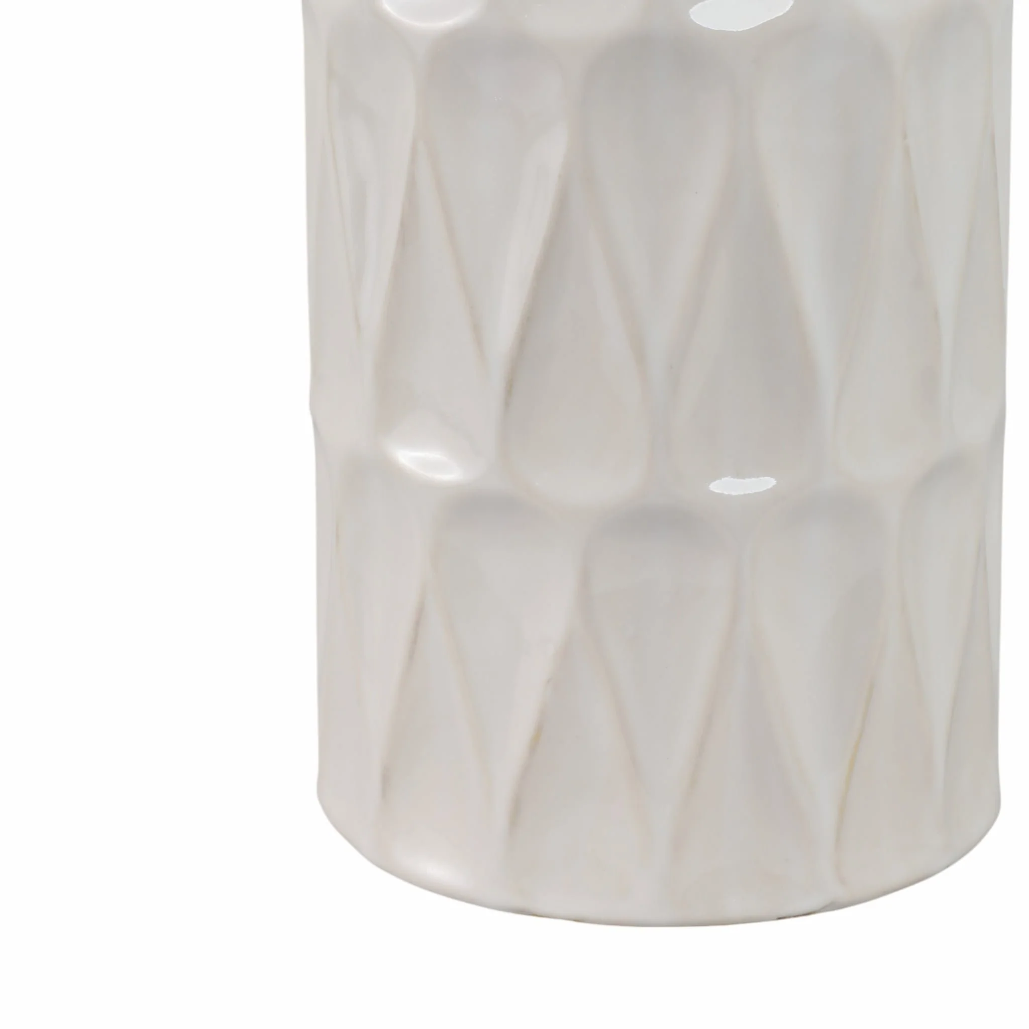 22"h Teardrop Vase, White - Image 5