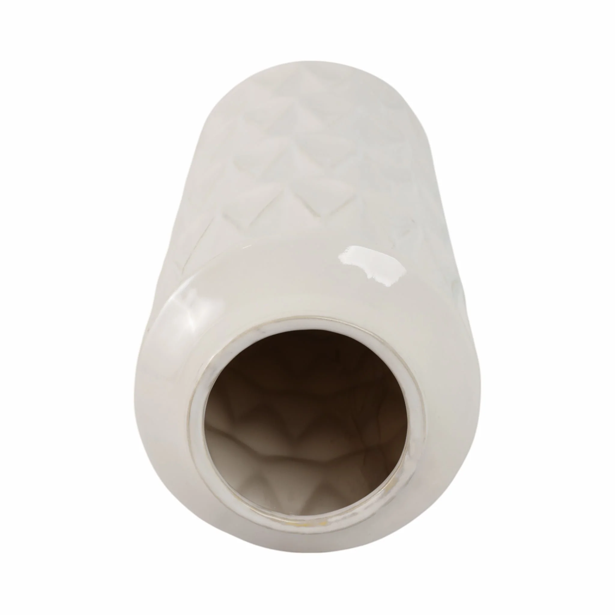 22"h Teardrop Vase, White - Image 6