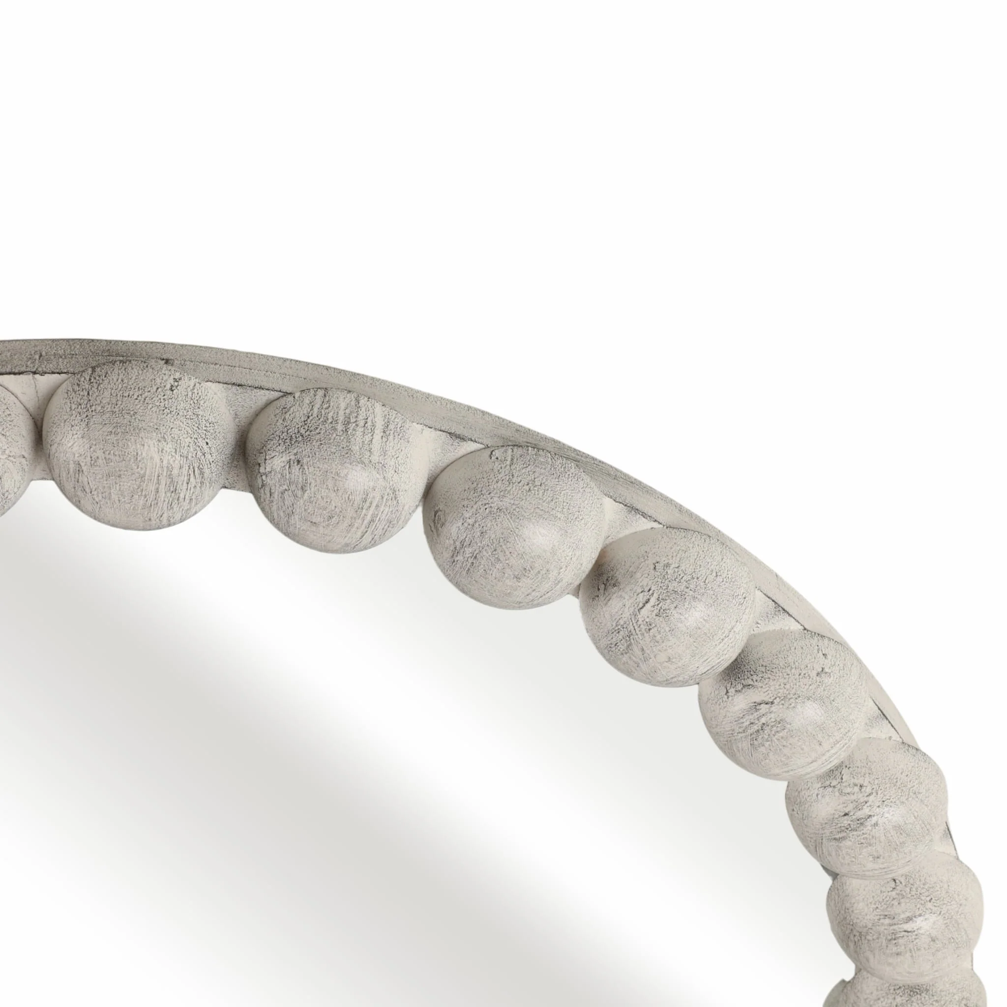 22x30 Large Knobby Arch Mirror, White - Image 5