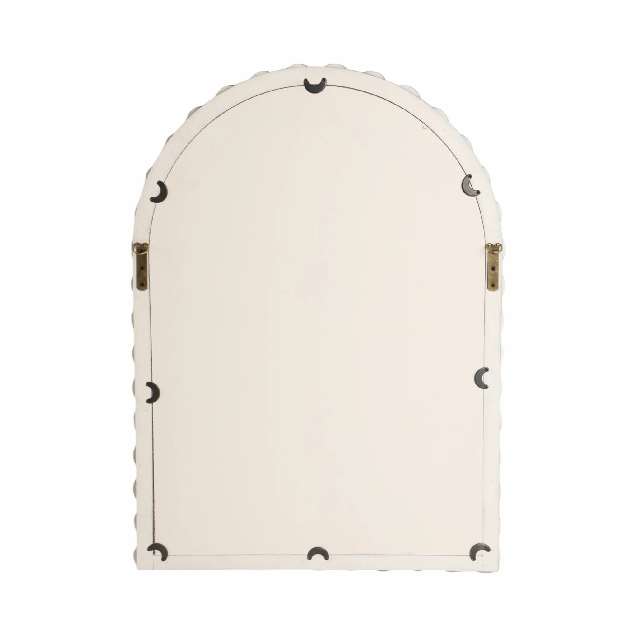 22x30 Large Knobby Arch Mirror, White - Image 6