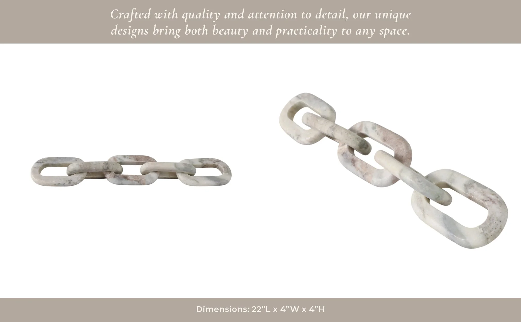 22x4 5-link Marble Chain, Torrento - Image 9