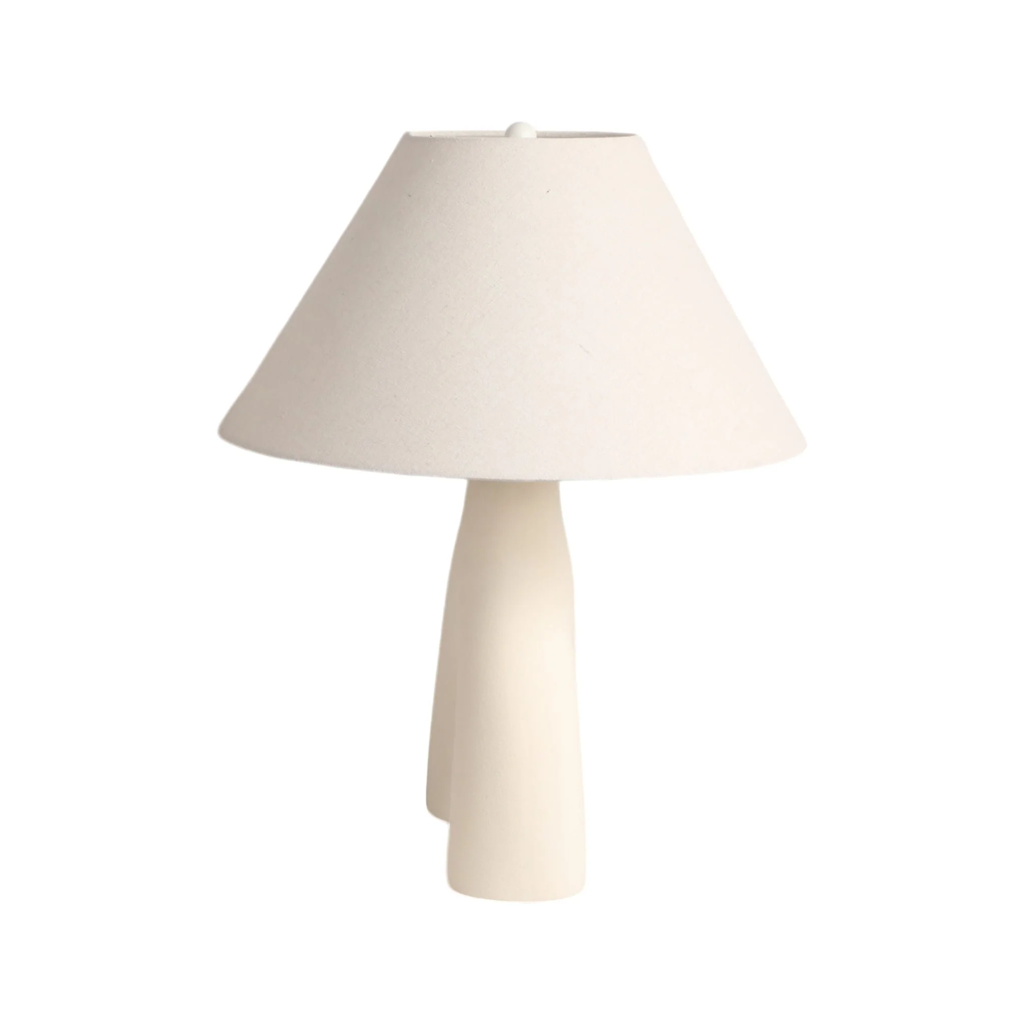 23" Modern Curved Arch Table Lamp, White - Image 3