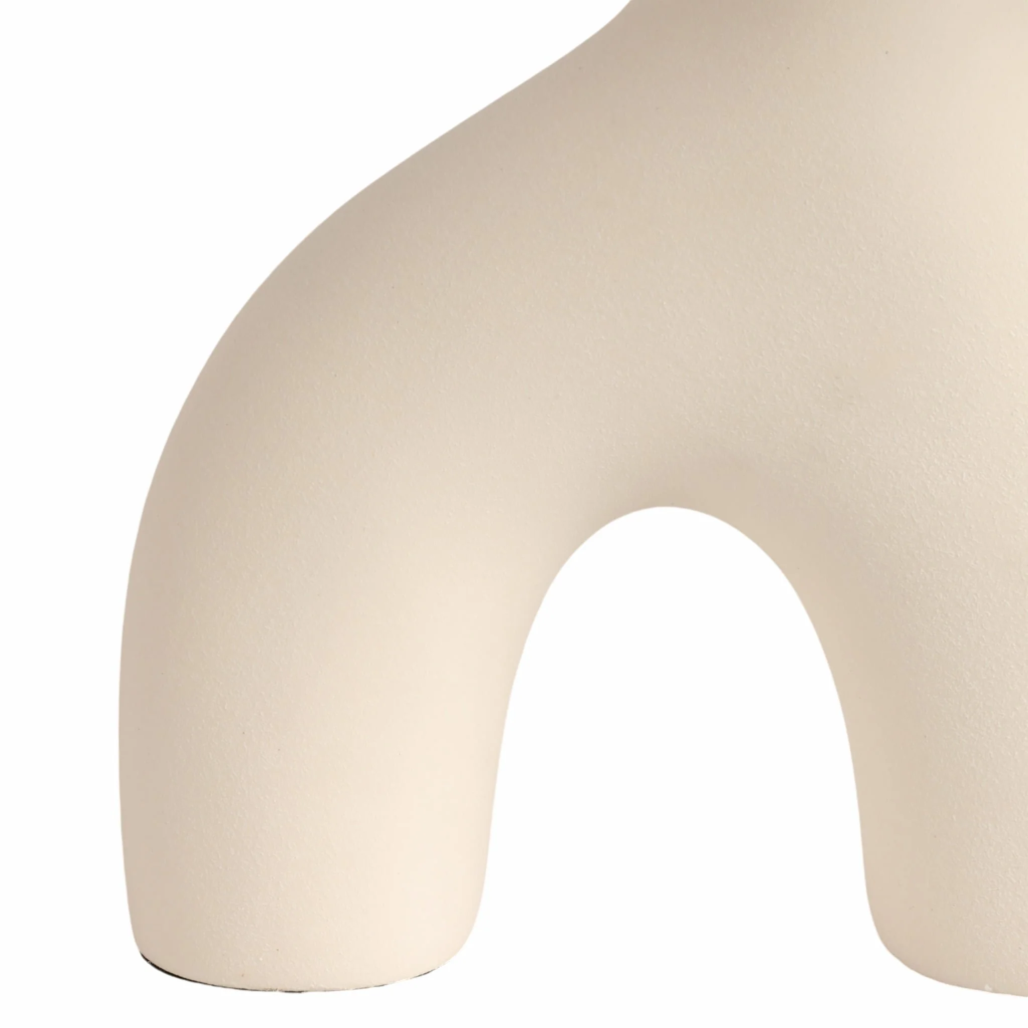 23" Modern Curved Arch Table Lamp, White - Image 5