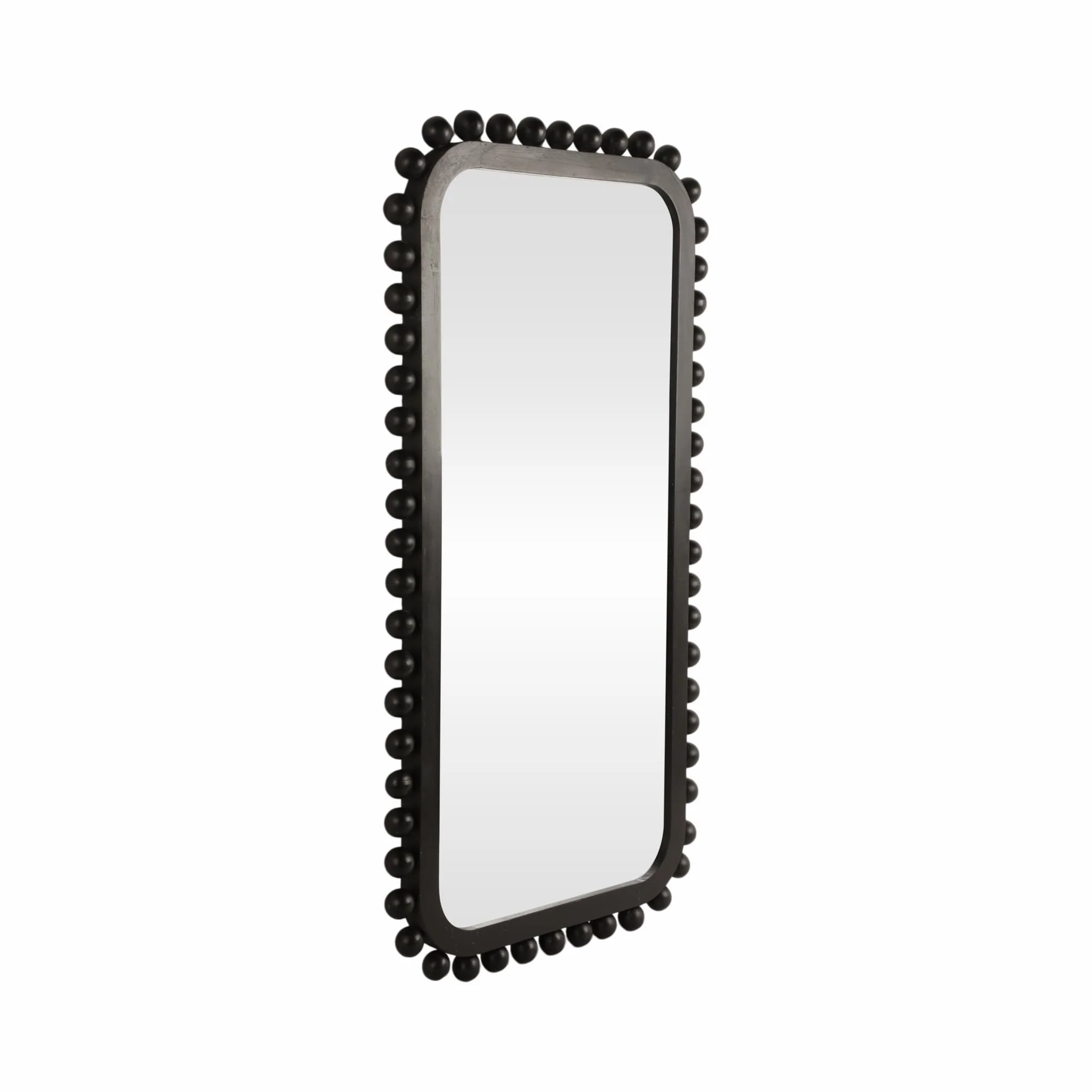 23x45" Knobby Rectangular Mirror, Black - Image 2