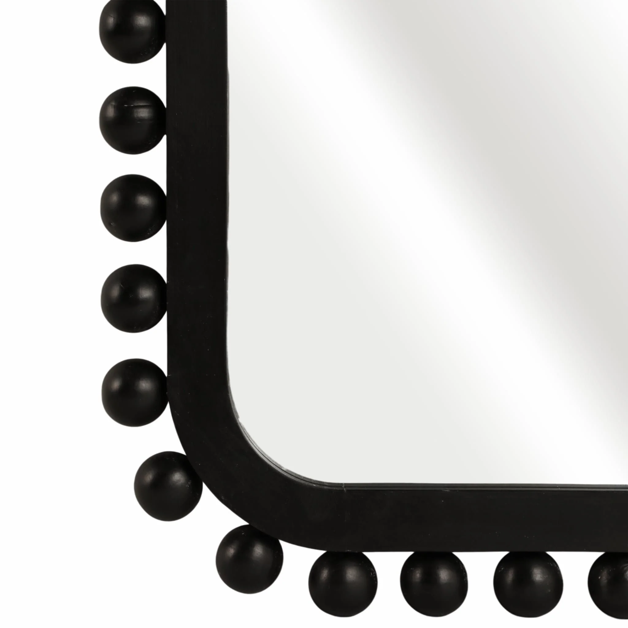 23x45" Knobby Rectangular Mirror, Black - Image 4