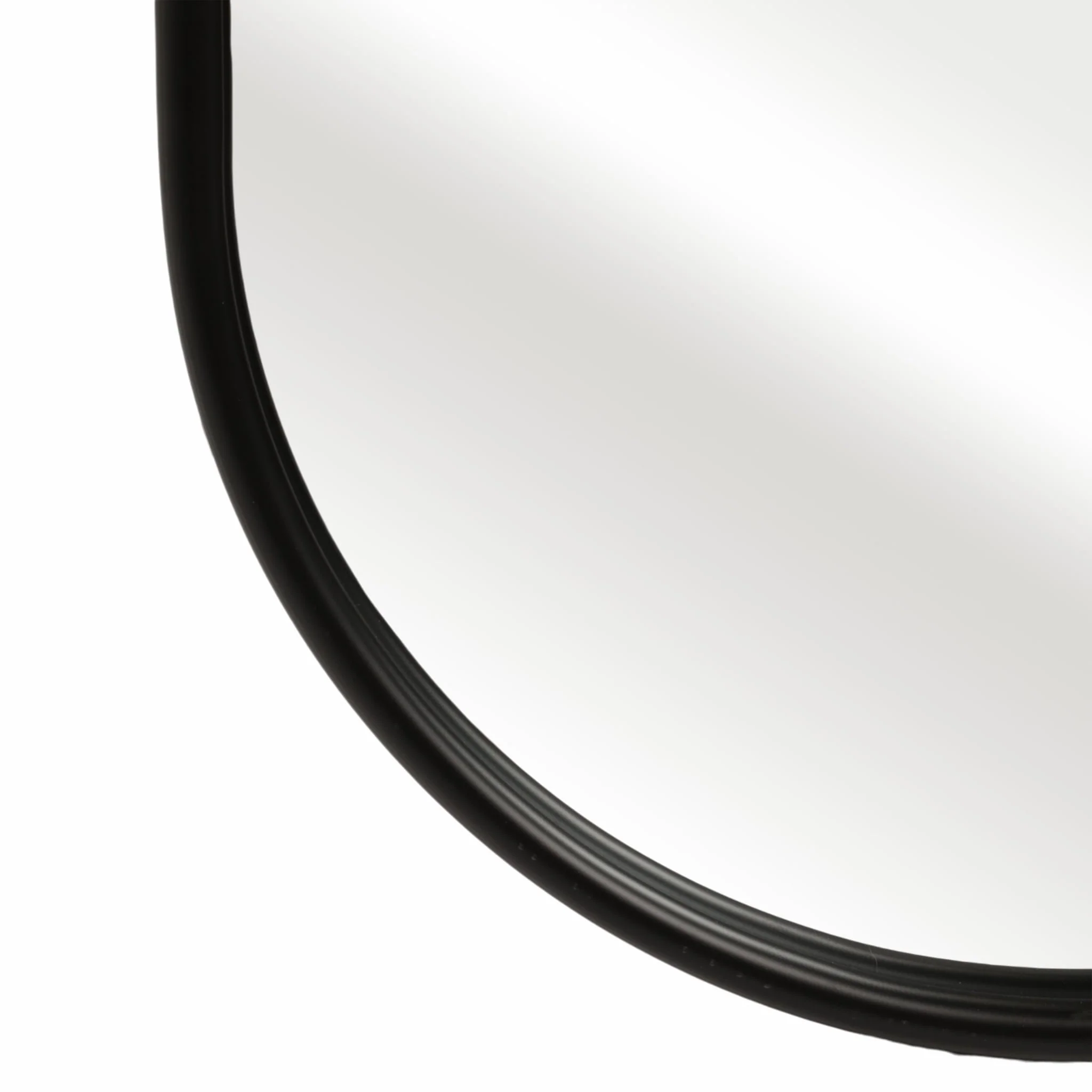 23x60 Rounded Standing Mirror, Black - Image 3