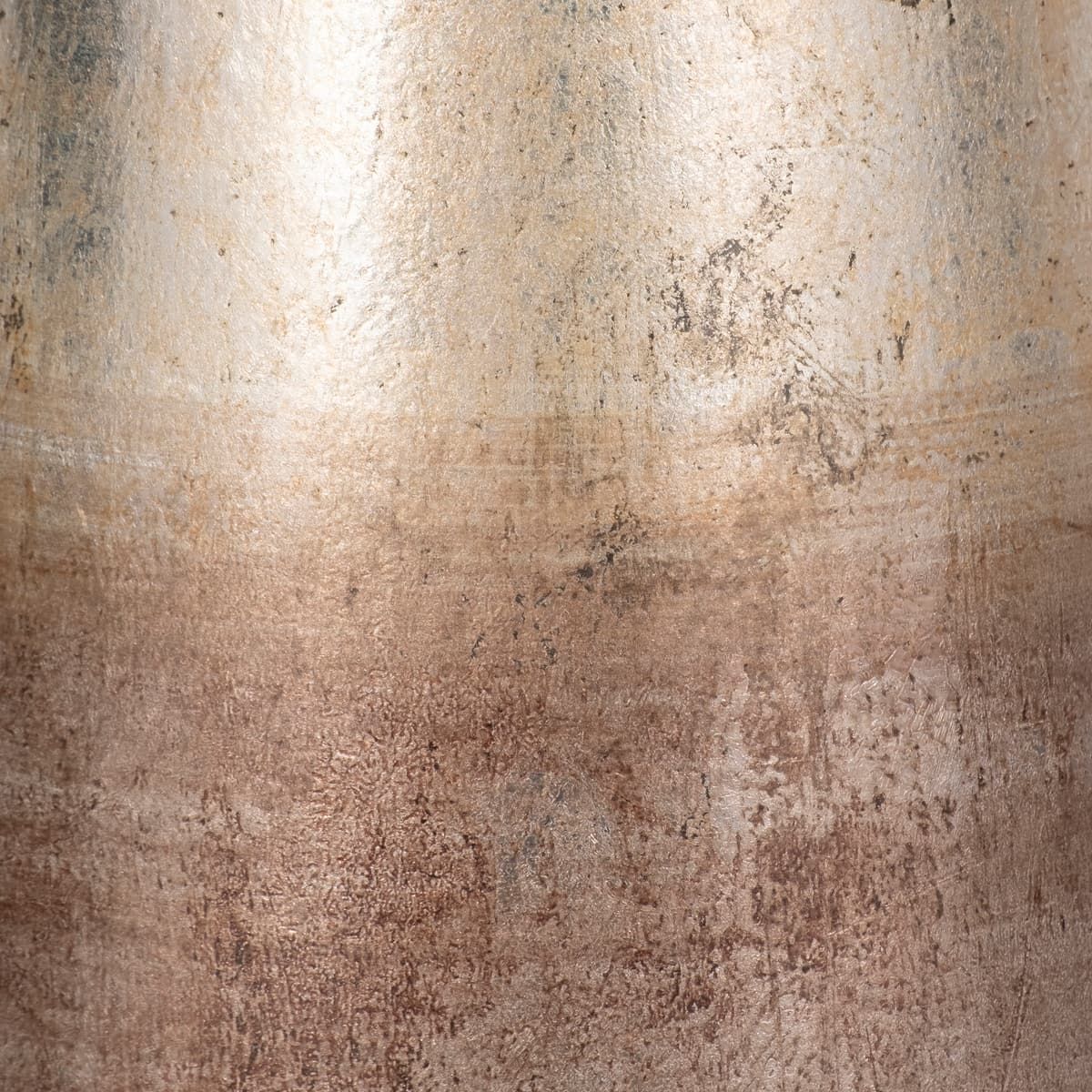 24" Curved Glass Vase Metallic Ombre Finish, Multi - Image 4