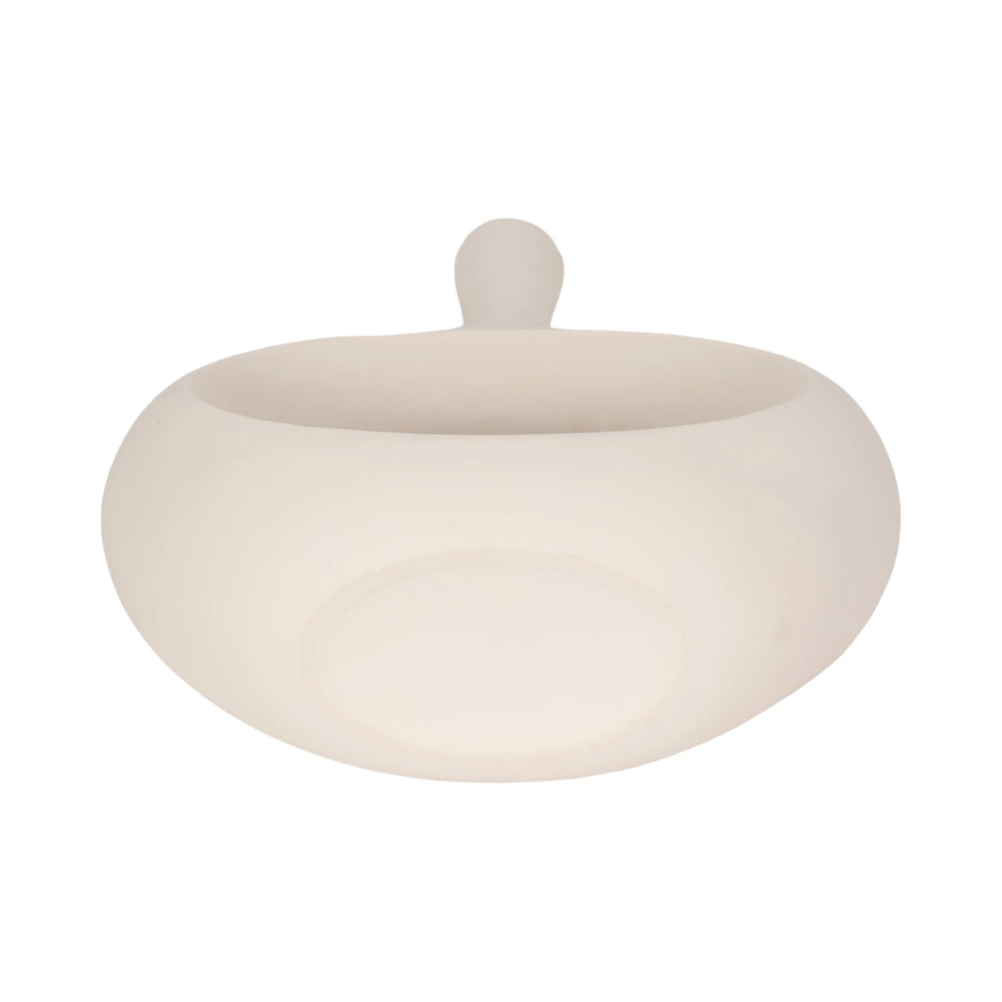 24" Rough Texture Round Cut Out Vase, White - Image 7