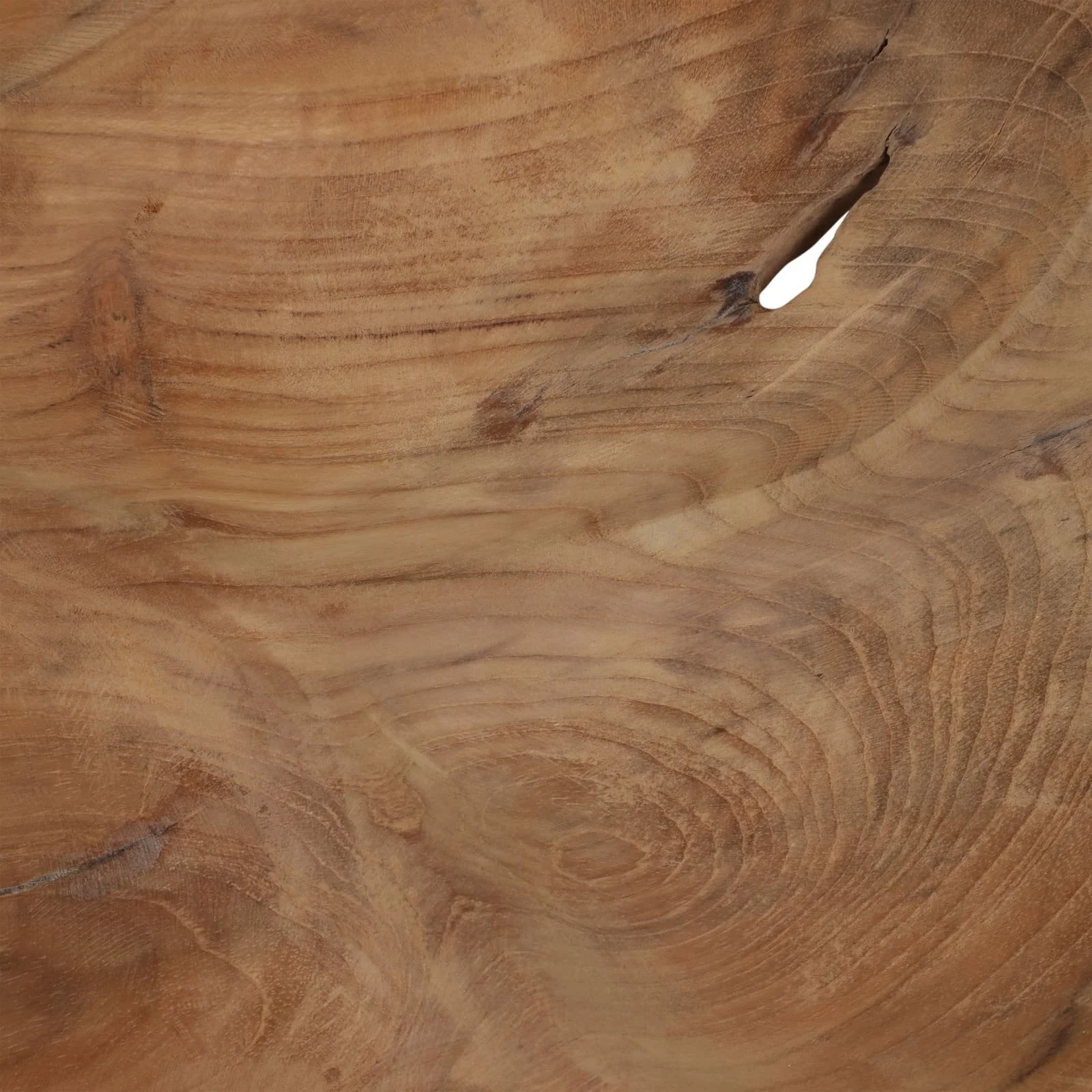24" Teak Leaf Bowl, Natural - Image 5