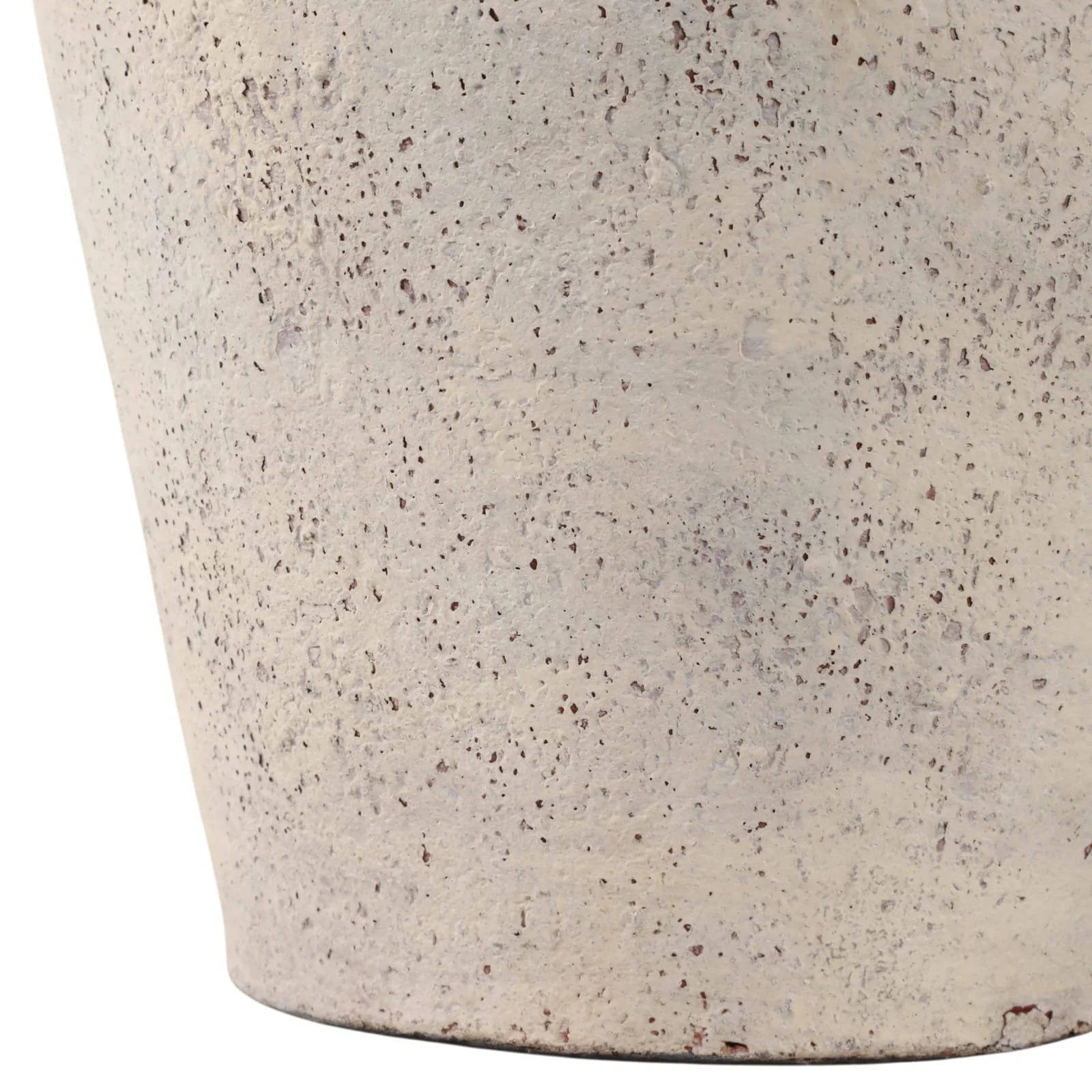24x11" Terracotta Floor Vase, White - Image 5