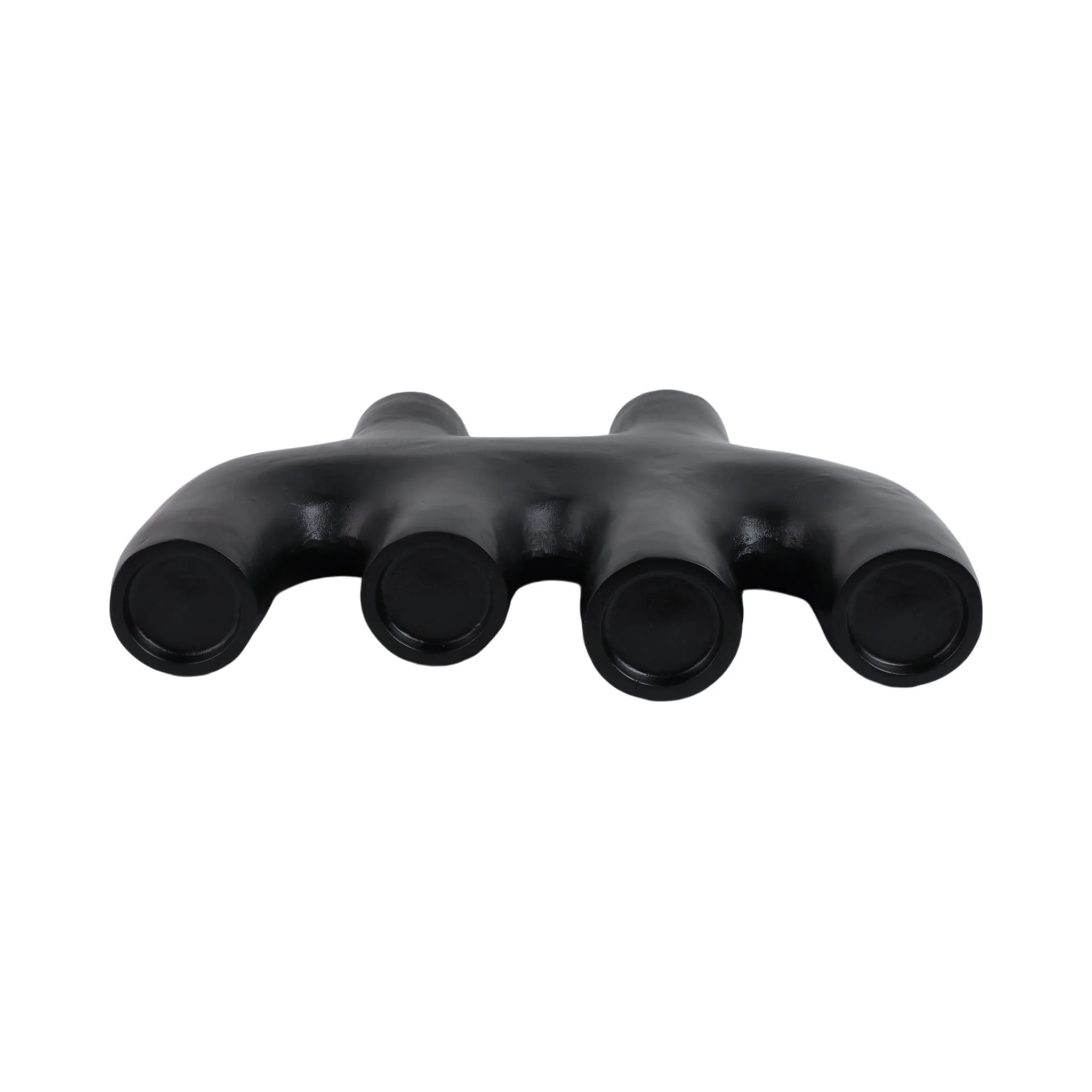 24x18" Sculptural 4-pillar Holder, Black - Image 6