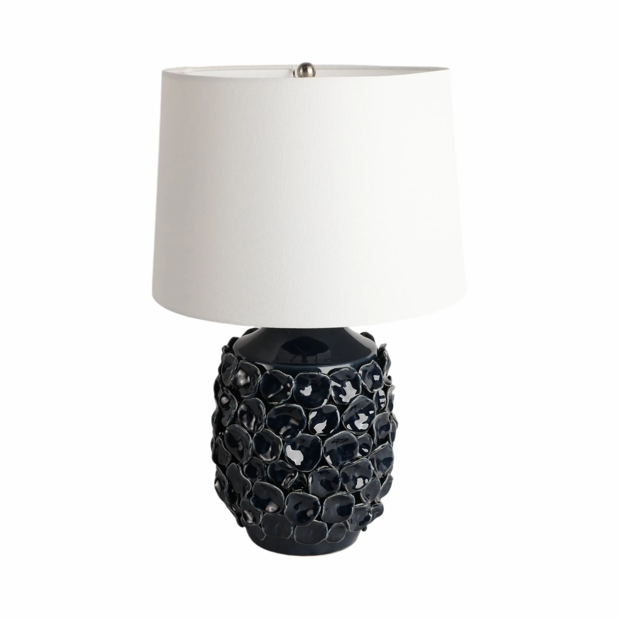 25" Coastal Discs Table Lamp, Navy Blue - Image 3