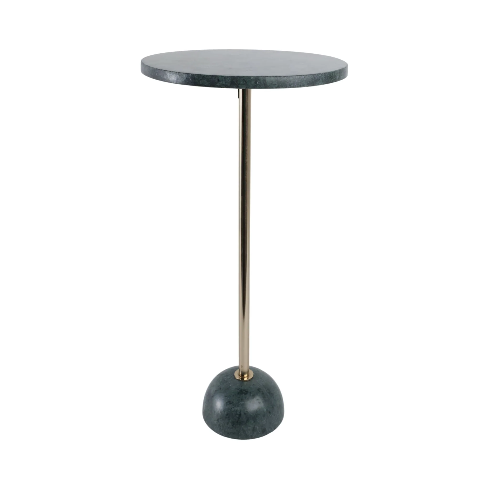 25x12 Marble Ball Base Accent Table, Green/gold - Image 4