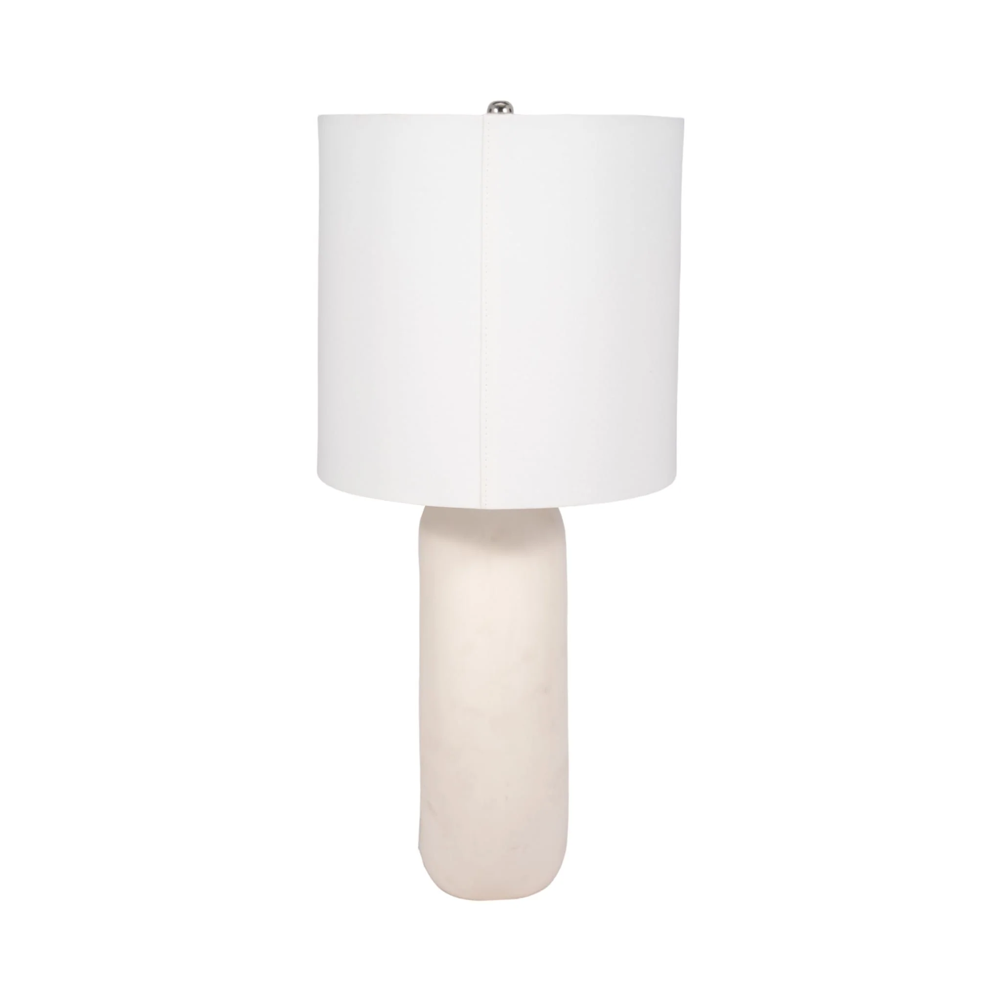 26" Ceramic Table Lamp With Shade, Beige - Image 4