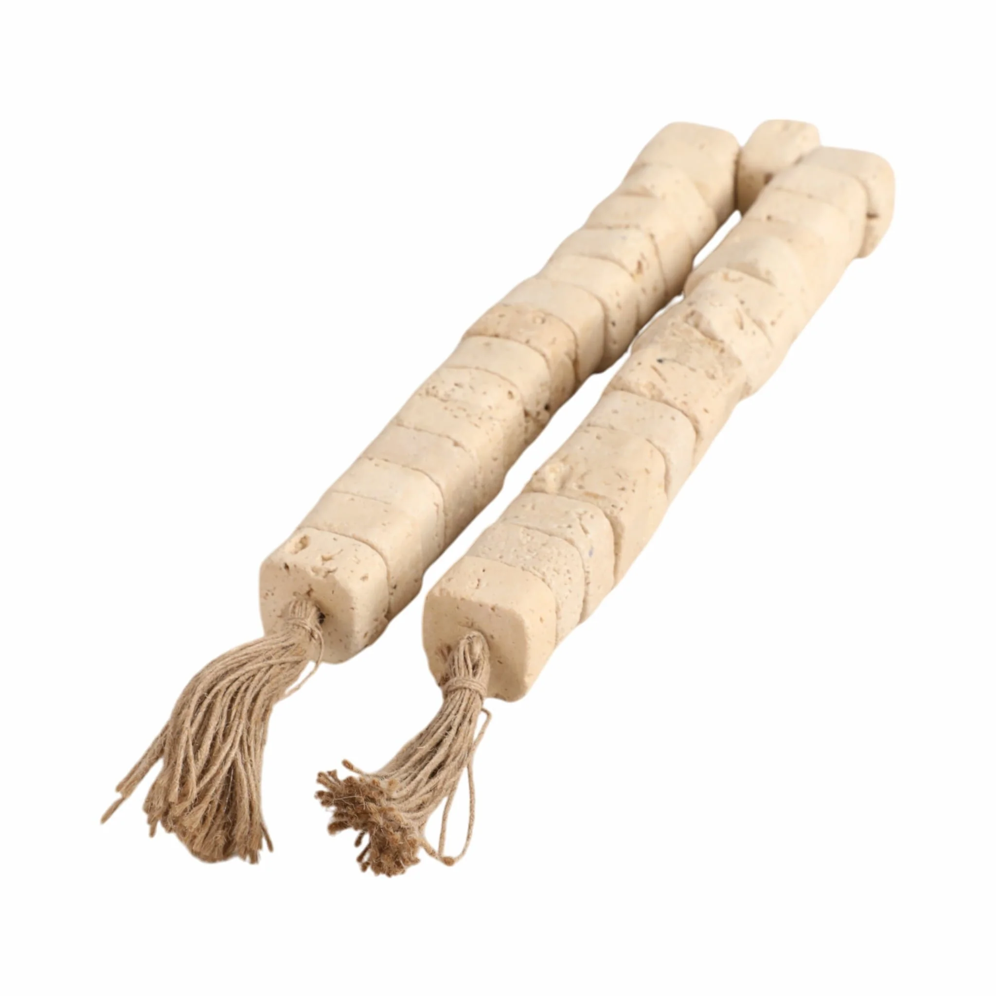 26" Travertine 1" Beaded Garland - Image 2