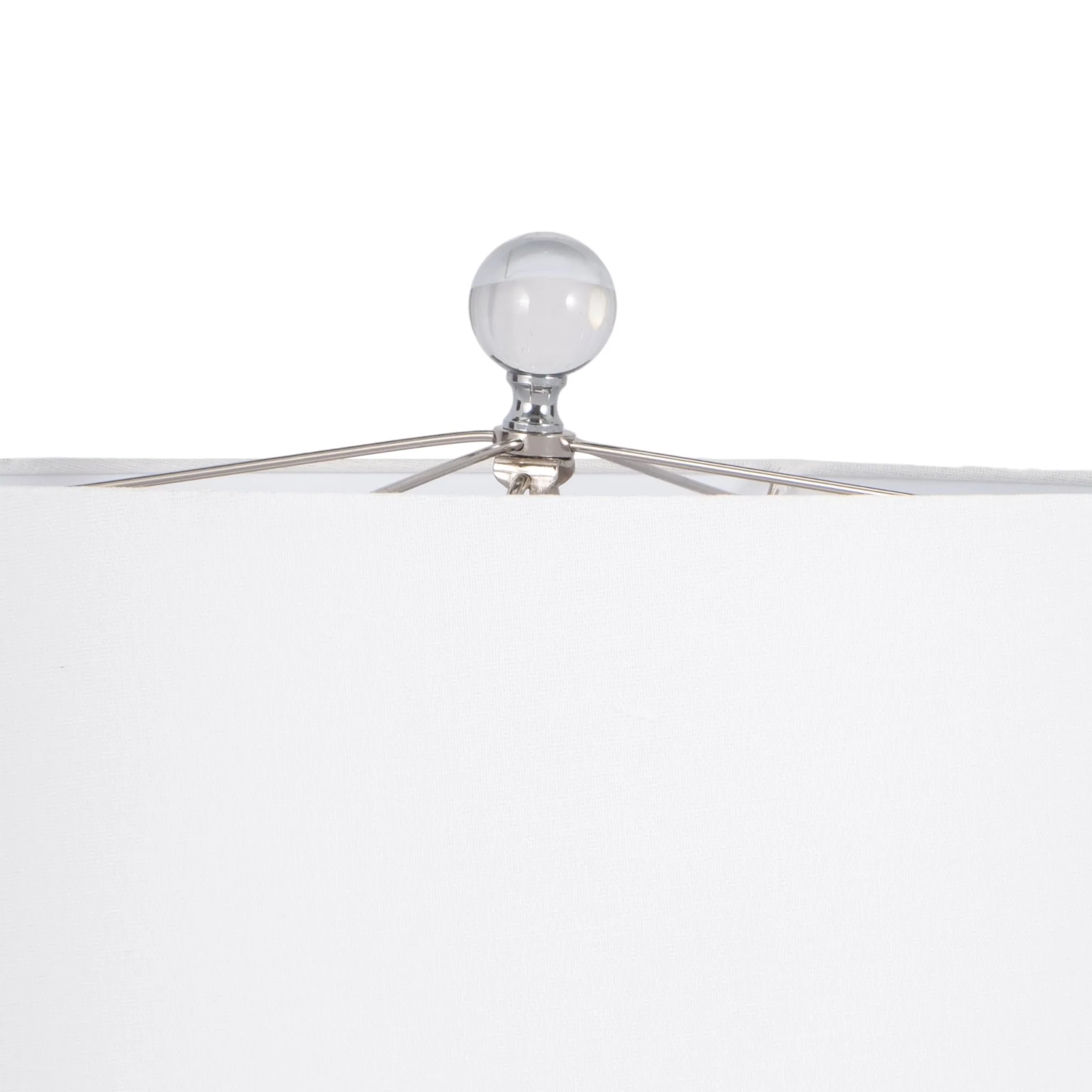 27" 2-tone Glass Table Lamp, Blue/white - Image 6