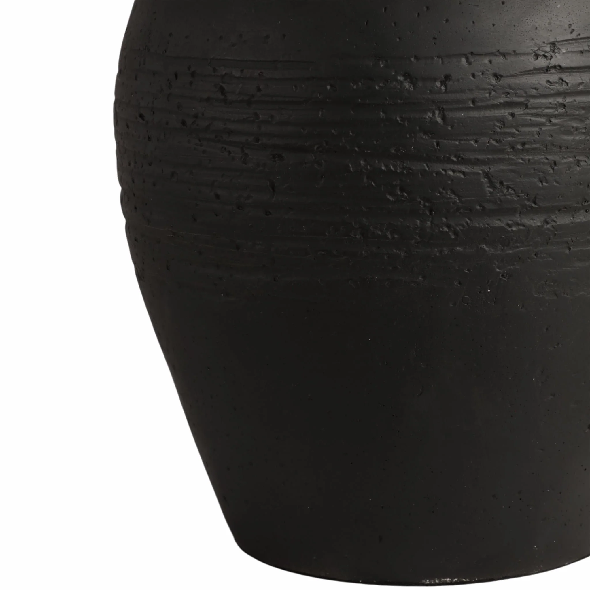 27" Artisan Jug Table Lamp Tapered Shade,blk/beige - Image 5