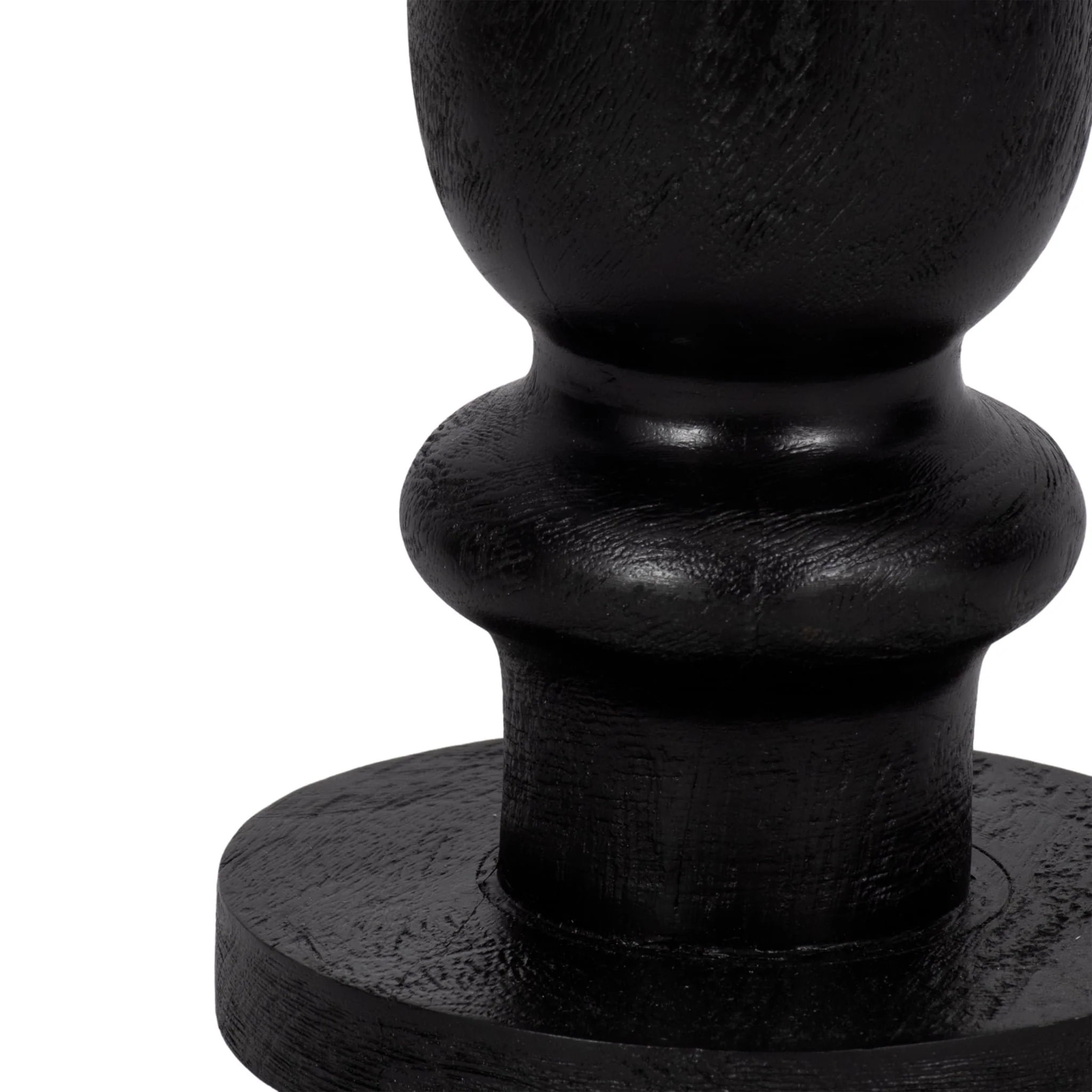 27" Traditional Hurricane On Pedestal, Black - Image 4