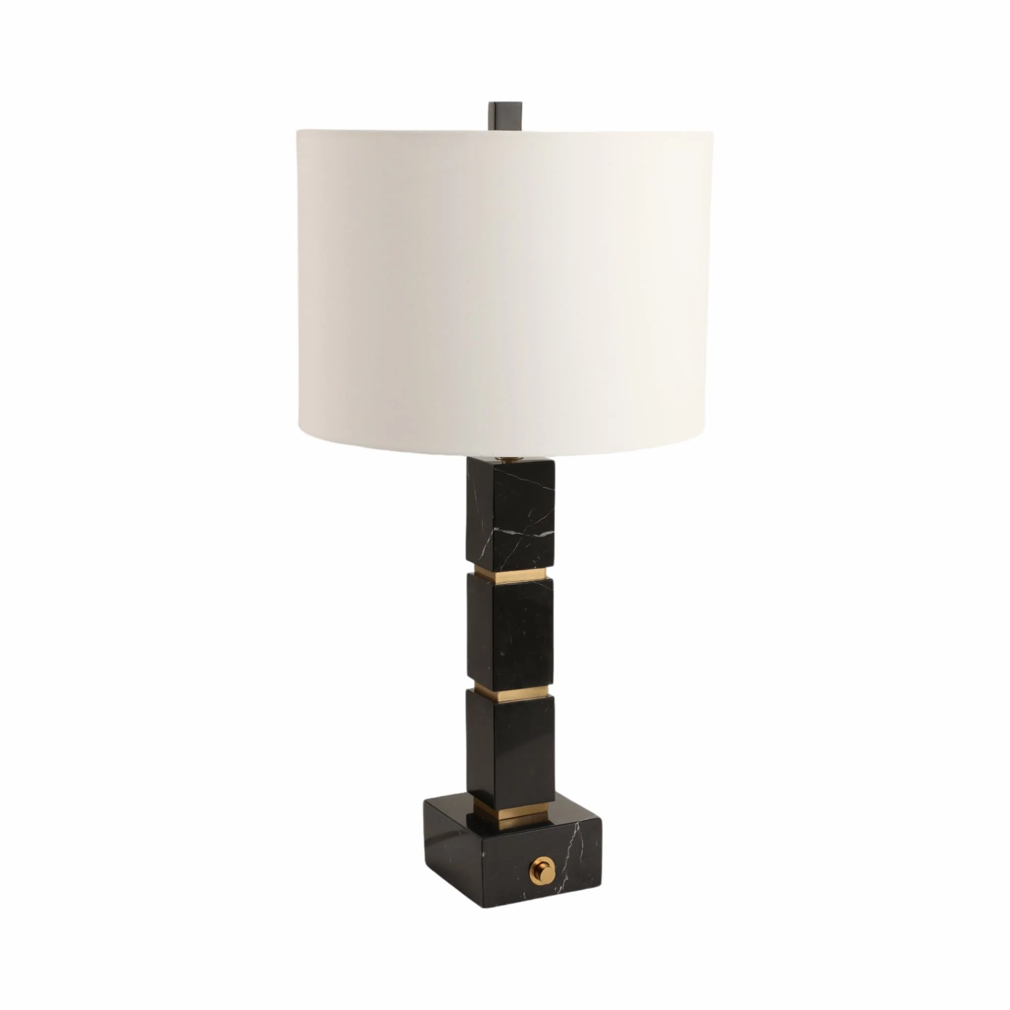 27x14" Stacked Marble Cubes Lamp Base Switch,black - Image 3
