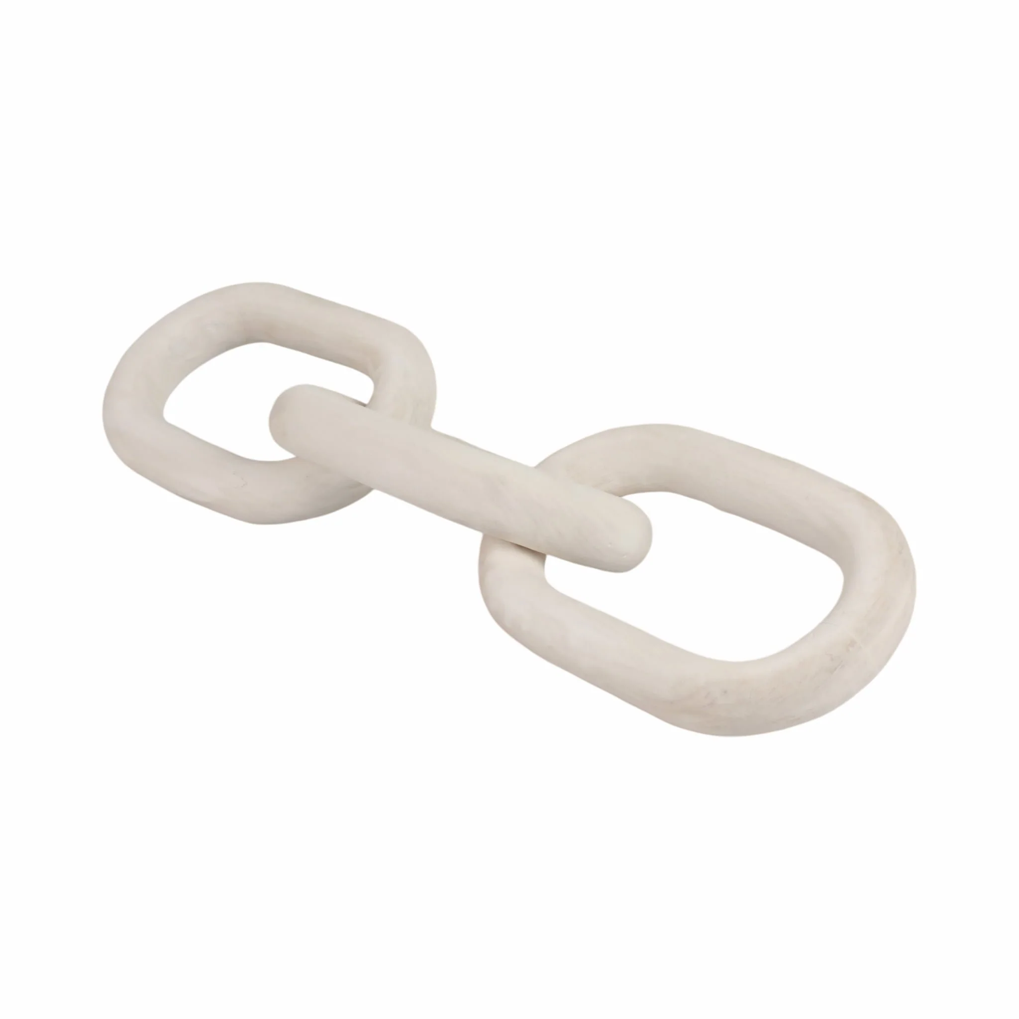 28" 3 Wooden Links, White - Image 2