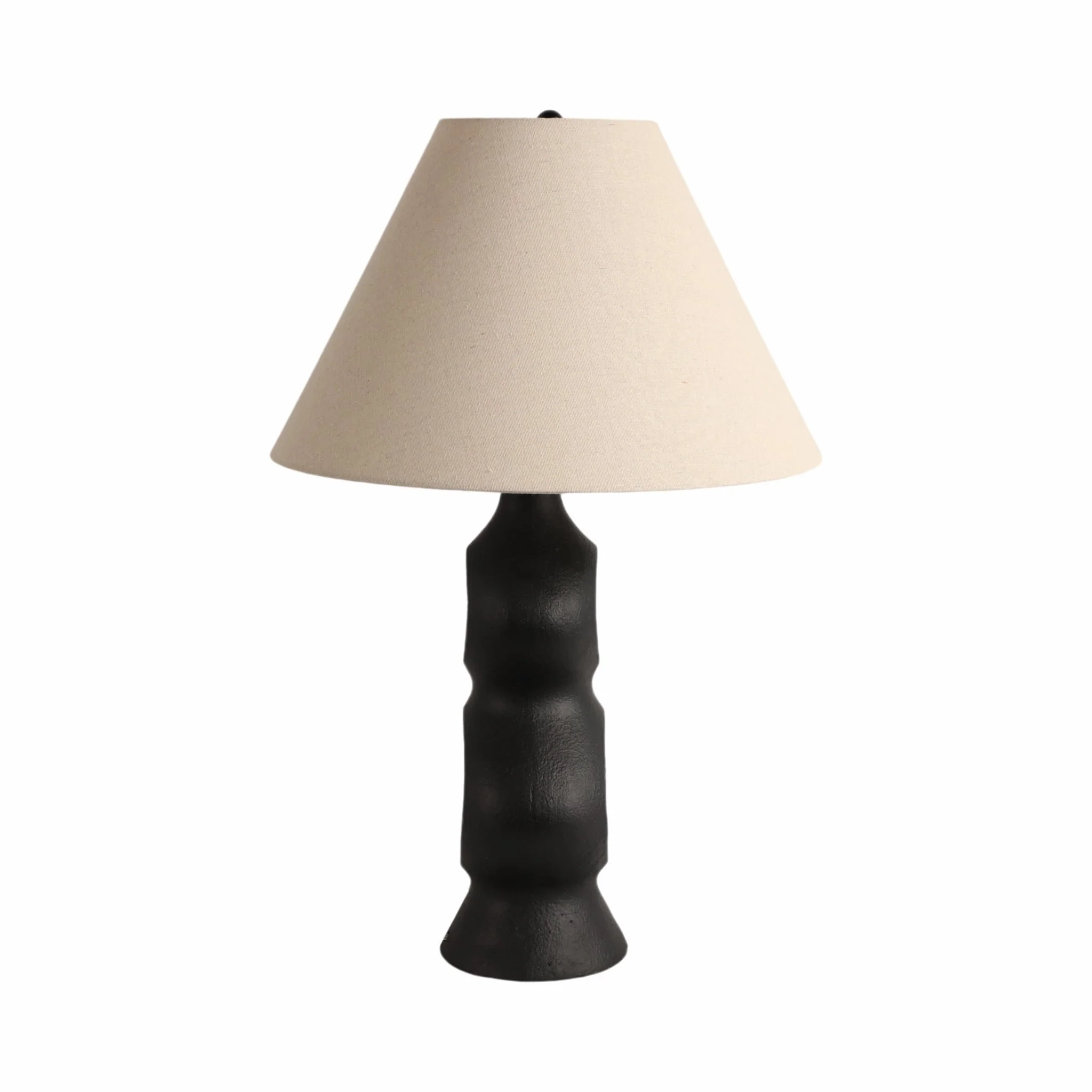 28" Open Cut-out 8 Table Lamp, Black/tan - Image 3