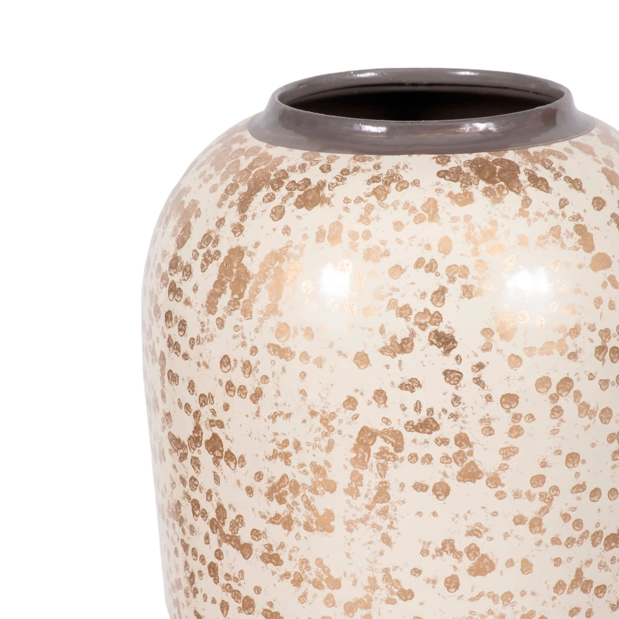 28" Opulence Metal Floor Vase, Grey Multi - Image 4