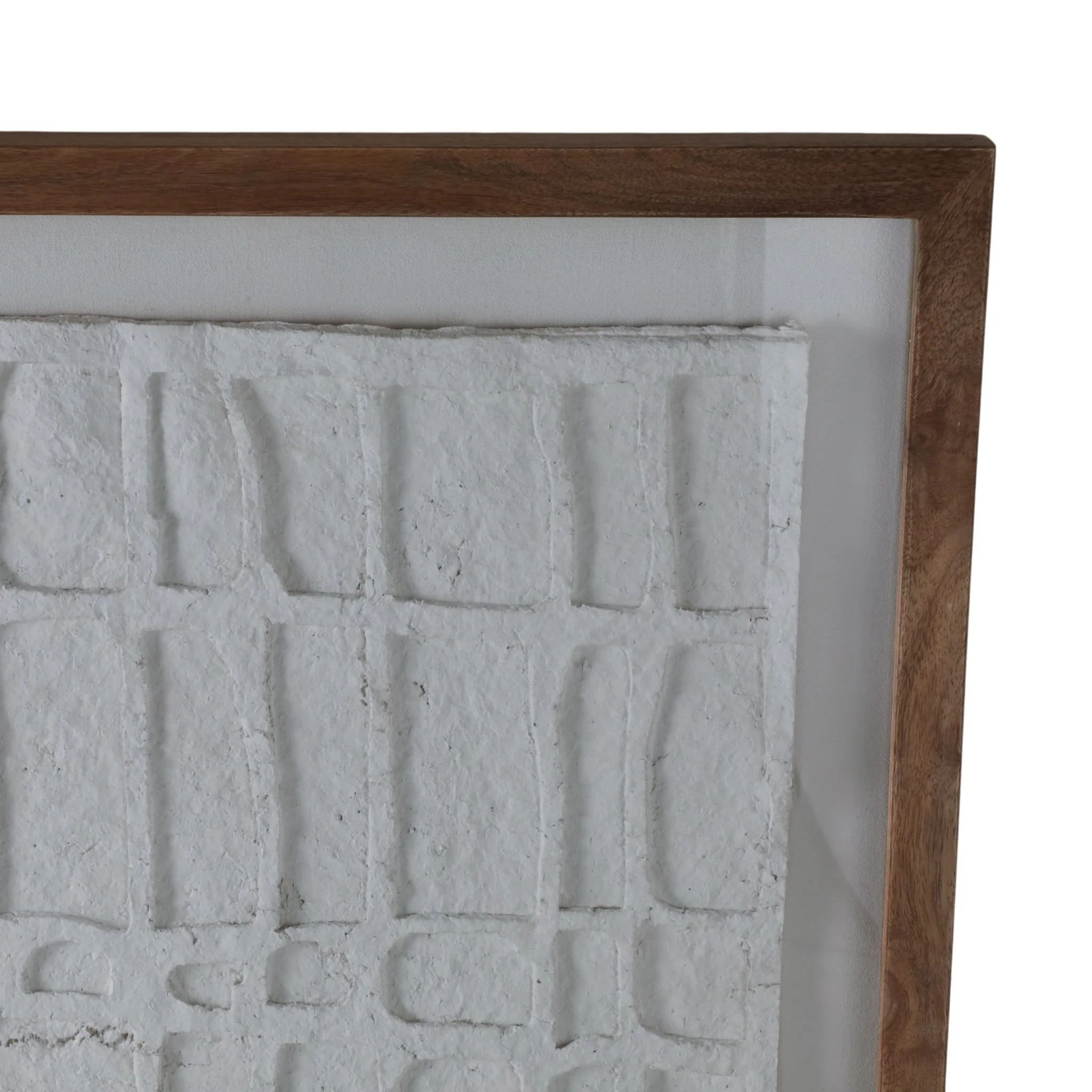 28x35" Paper Mache Wall Art W/wooden Frame /glass - Image 5
