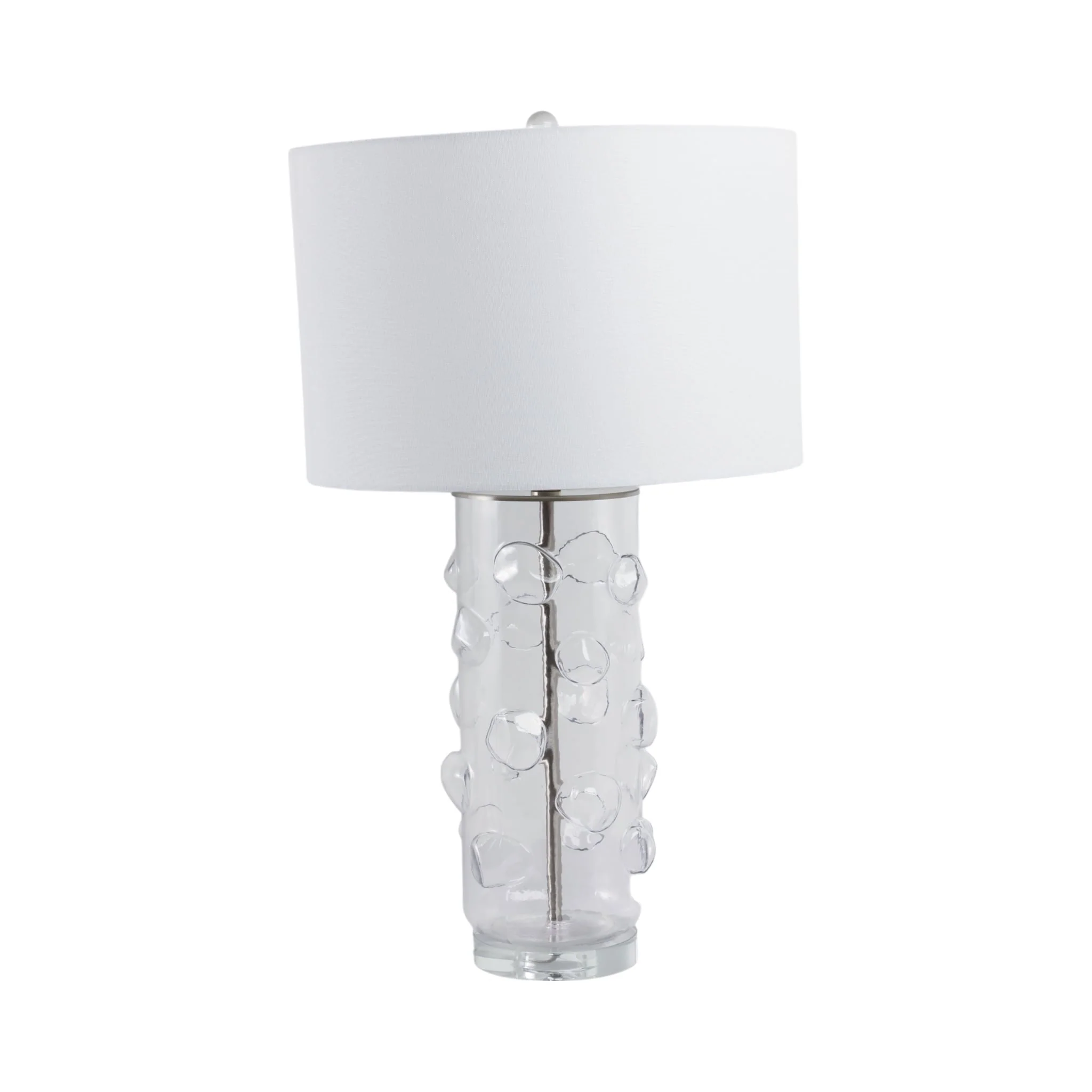 29x17" Glass Bubbles Table Lamp, Clear - Image 3