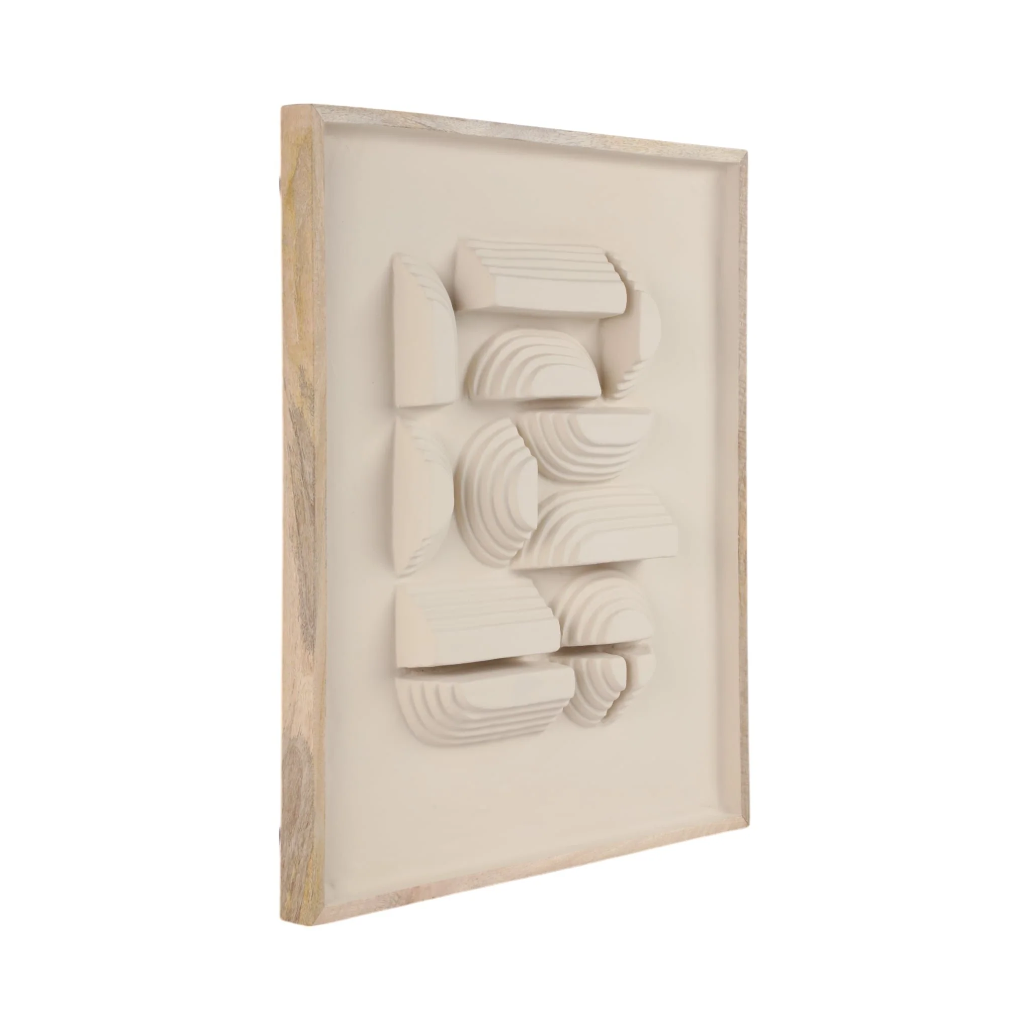 29x25" Geometric Ecomix Wall Art, Ivory - Image 2