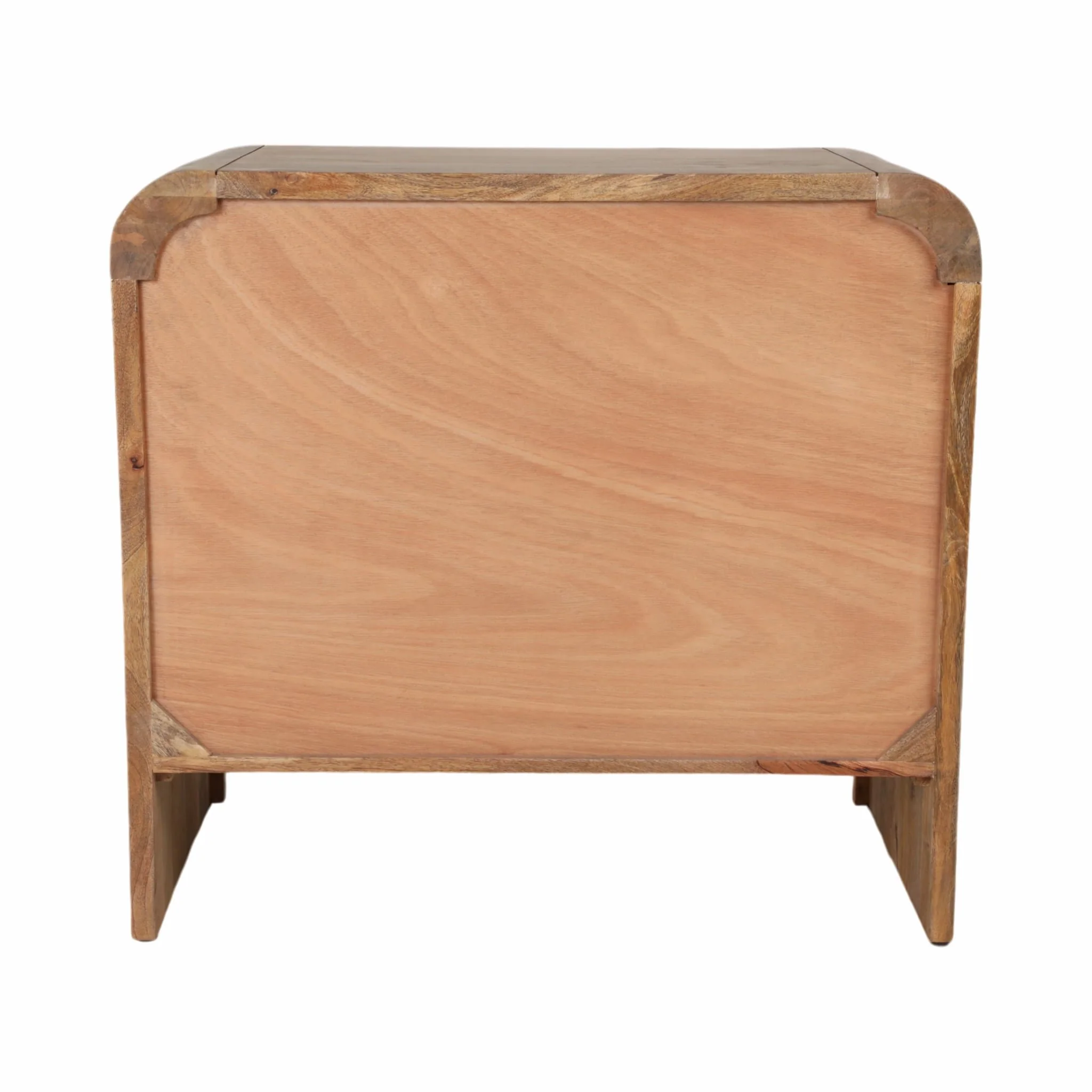30" Carved Front Waterfall Edge 2 Door Cabinet - Image 4