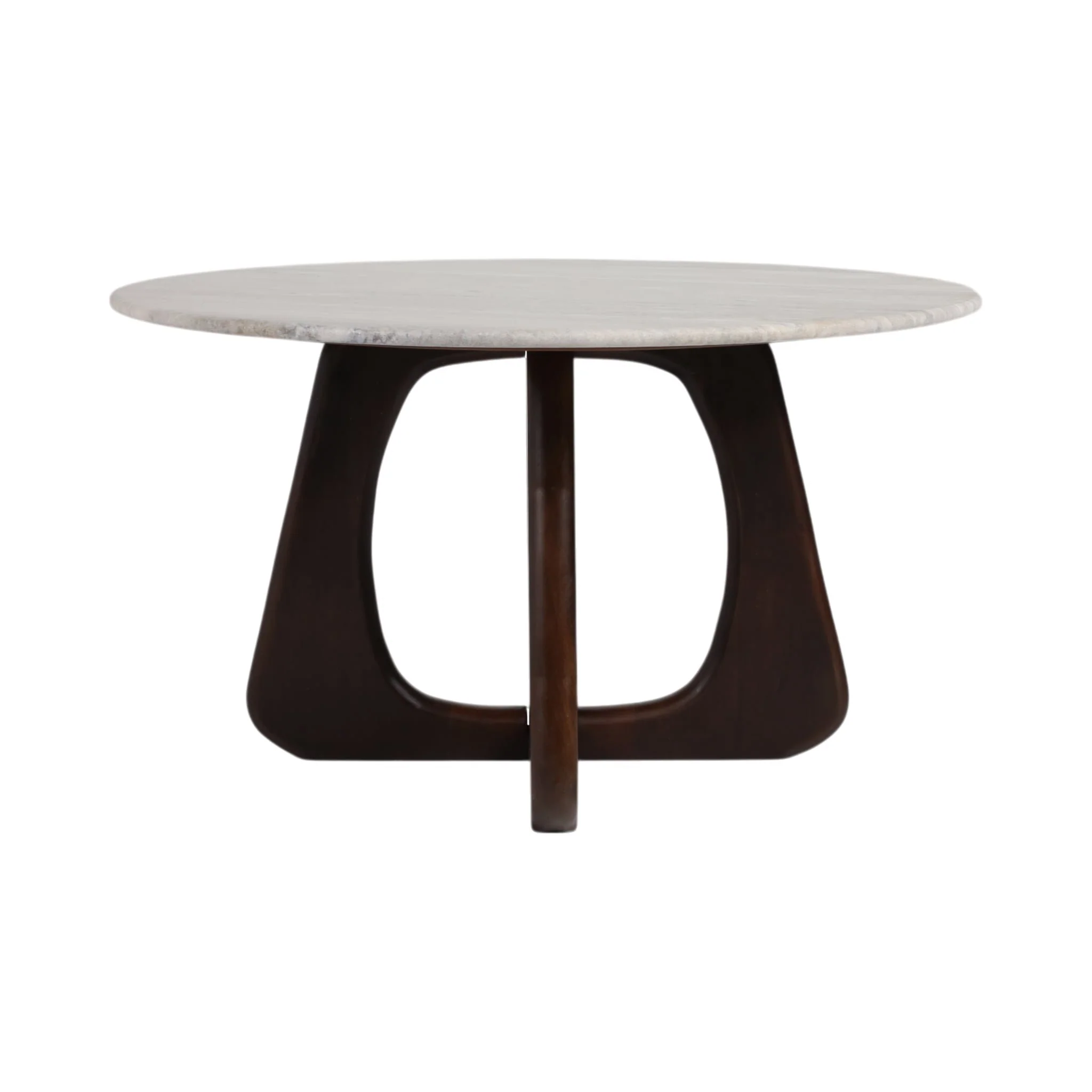 30x17" Marble Top Cofee Table, Beige/brown - Image 4