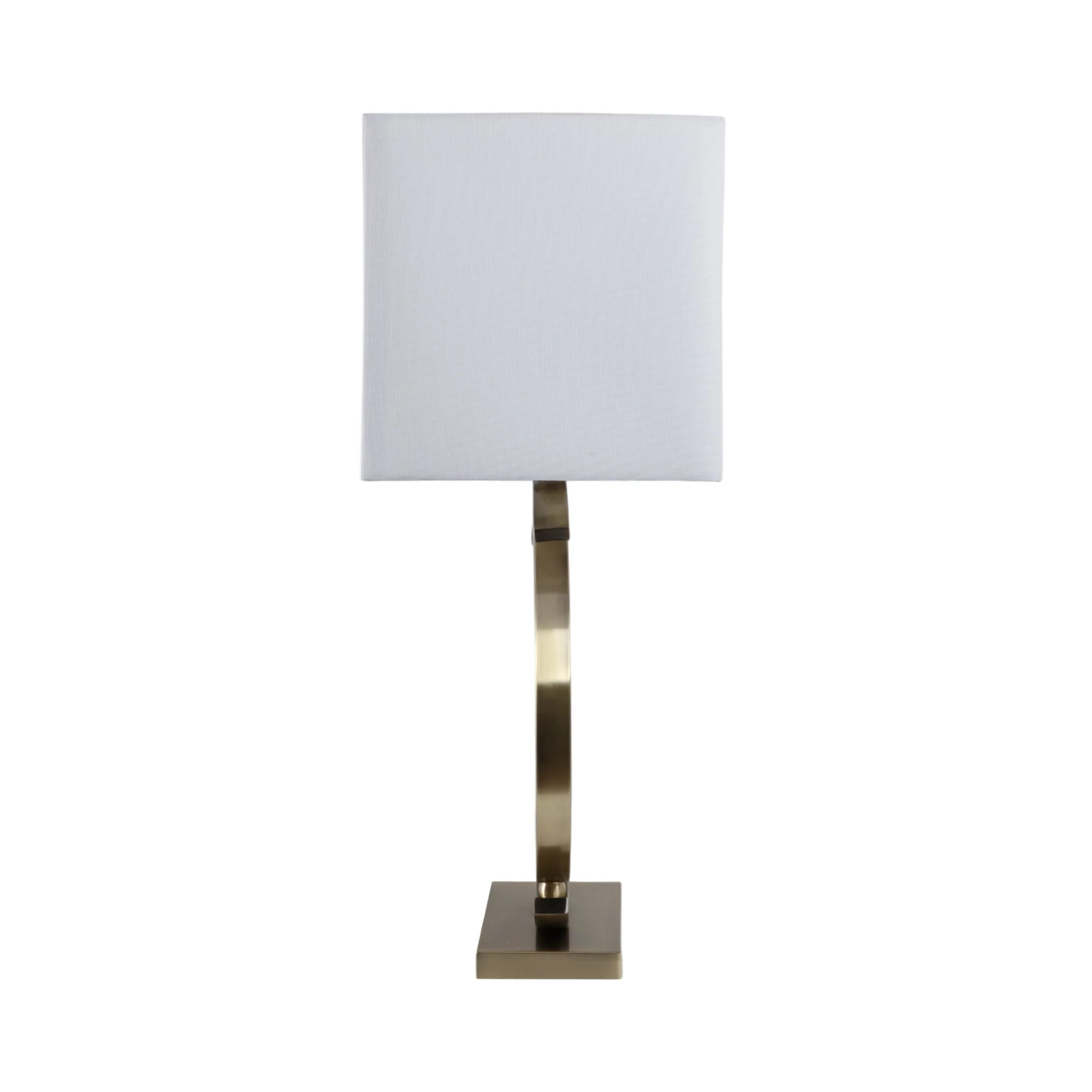 30x20" Half-circles Rectangle Shade Lamp, Antique - Image 3