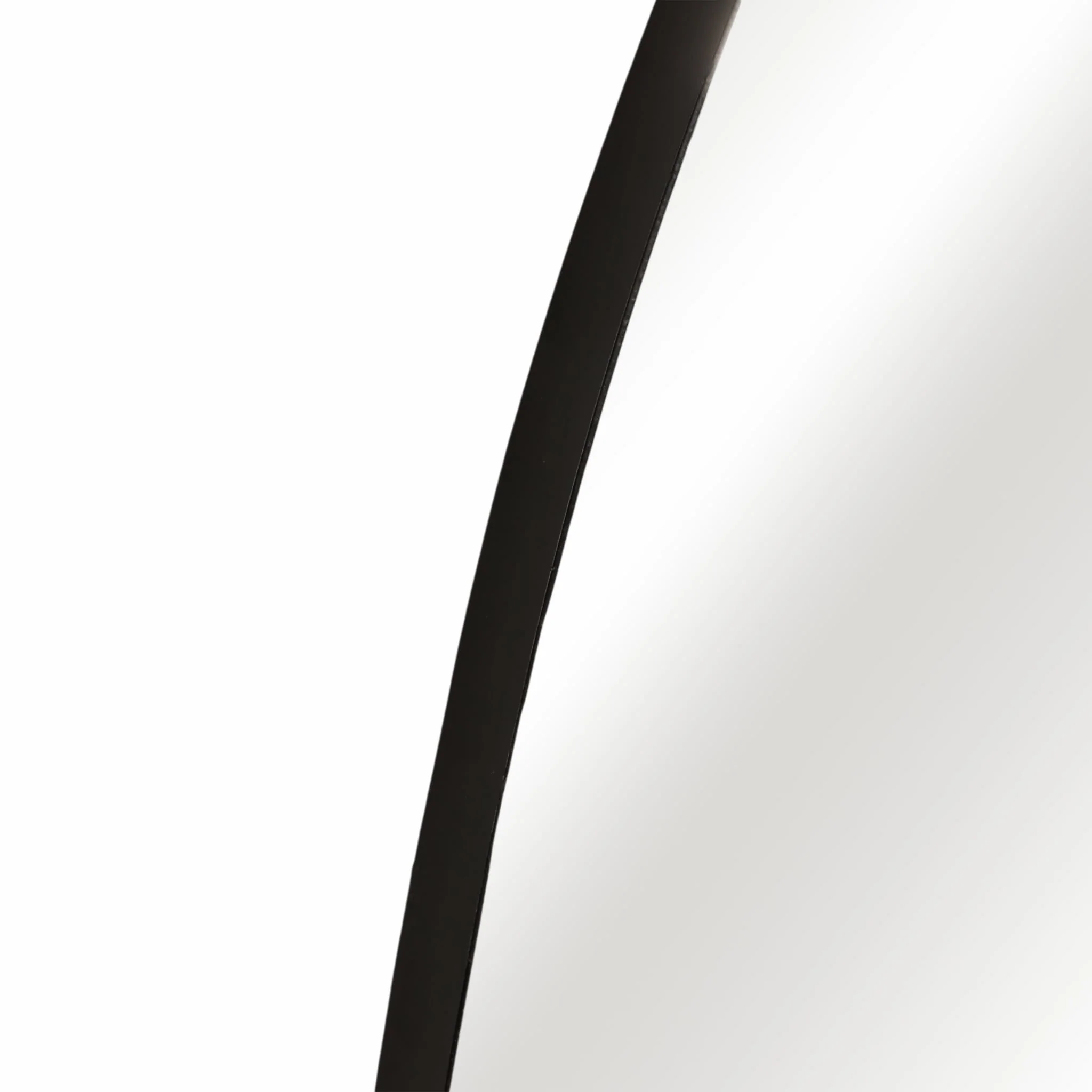 30x35" Irregular Round Mirror, Black - Image 4
