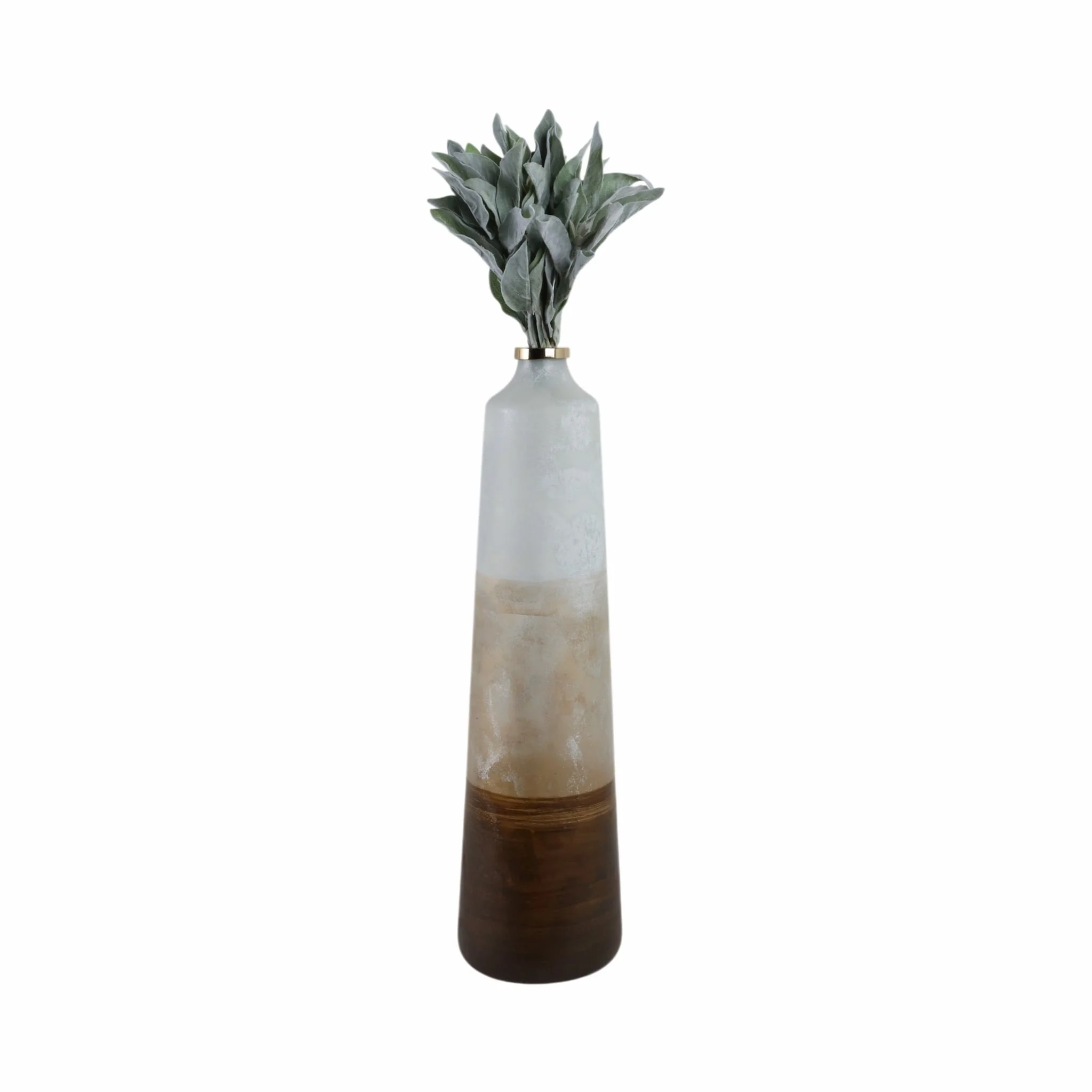 31" Gold Ombre Floor Vase, White/gold - Image 2