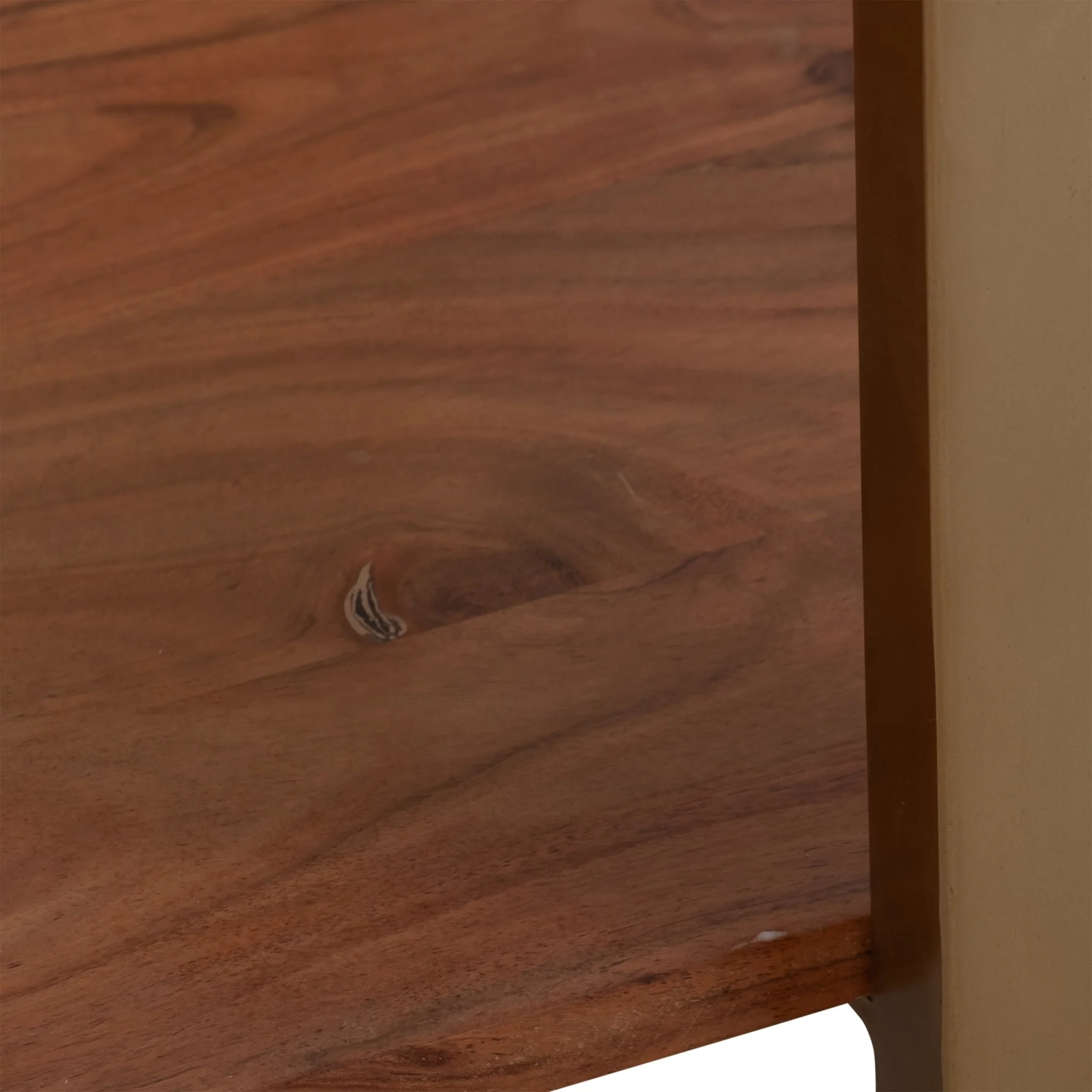 31" Marble Top Console, Gold Kd - Image 4